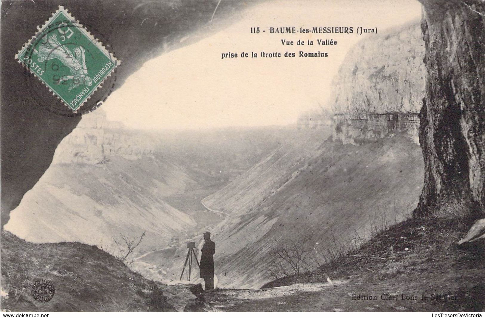 CP France - 38 - BAUME LES MESSIEURS - Vue De La Vallée - Oblitération SALLENARD 1913 - Andere & Zonder Classificatie