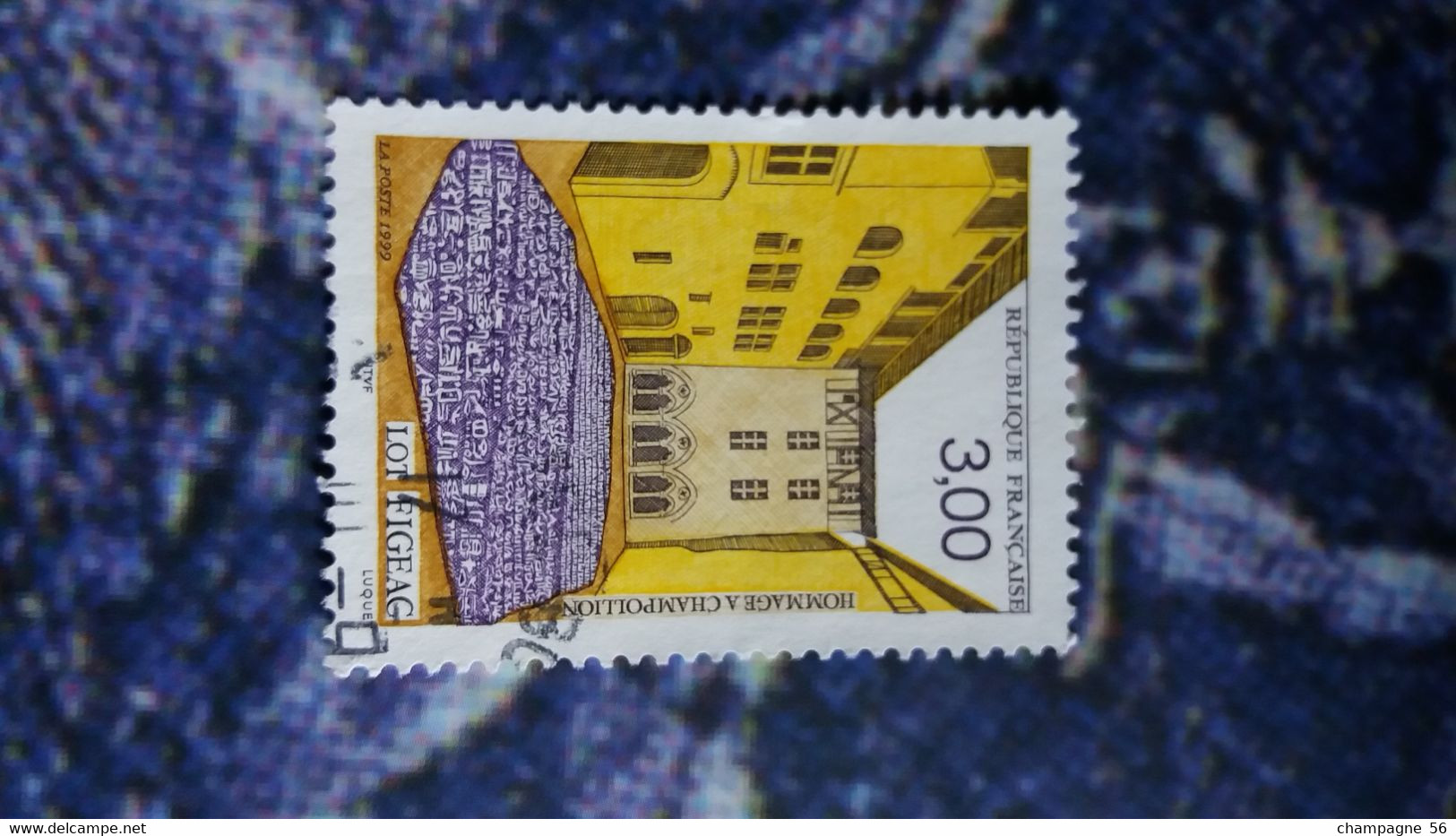 1999  N° 3256  OBLITERE  COULEUR DEPLACER ET LETTRE SCANNE N° 3 PAS A VENDRE - Usati