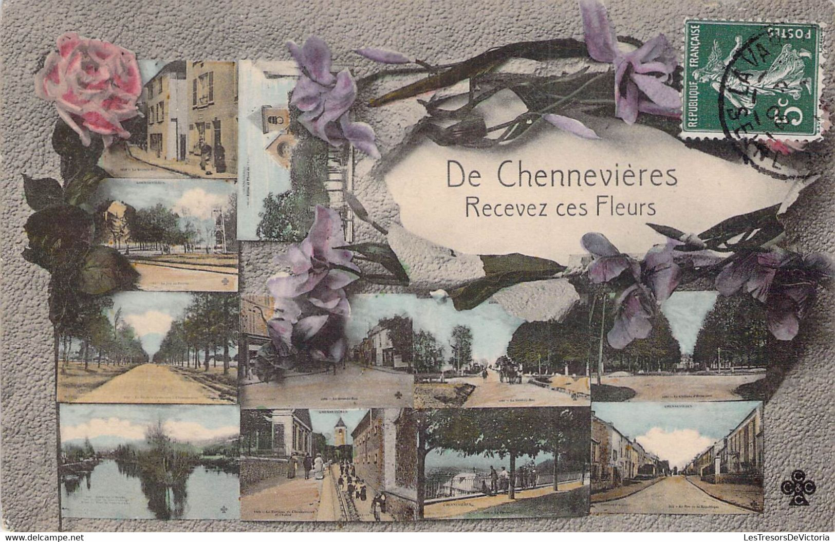 CPA SOUVENIRS DE - CHENNEVIERES - Gruss Aus.../ Gruesse Aus...