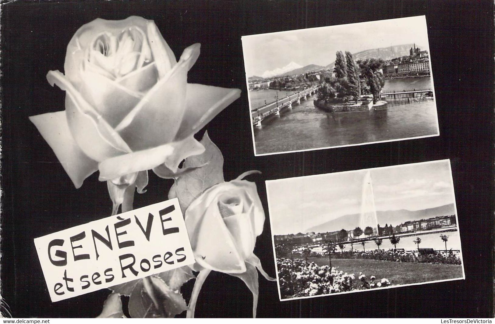 CPA SOUVENIRS DE - GENEVE Et Ses Roses - Gruss Aus.../ Grüsse Aus...