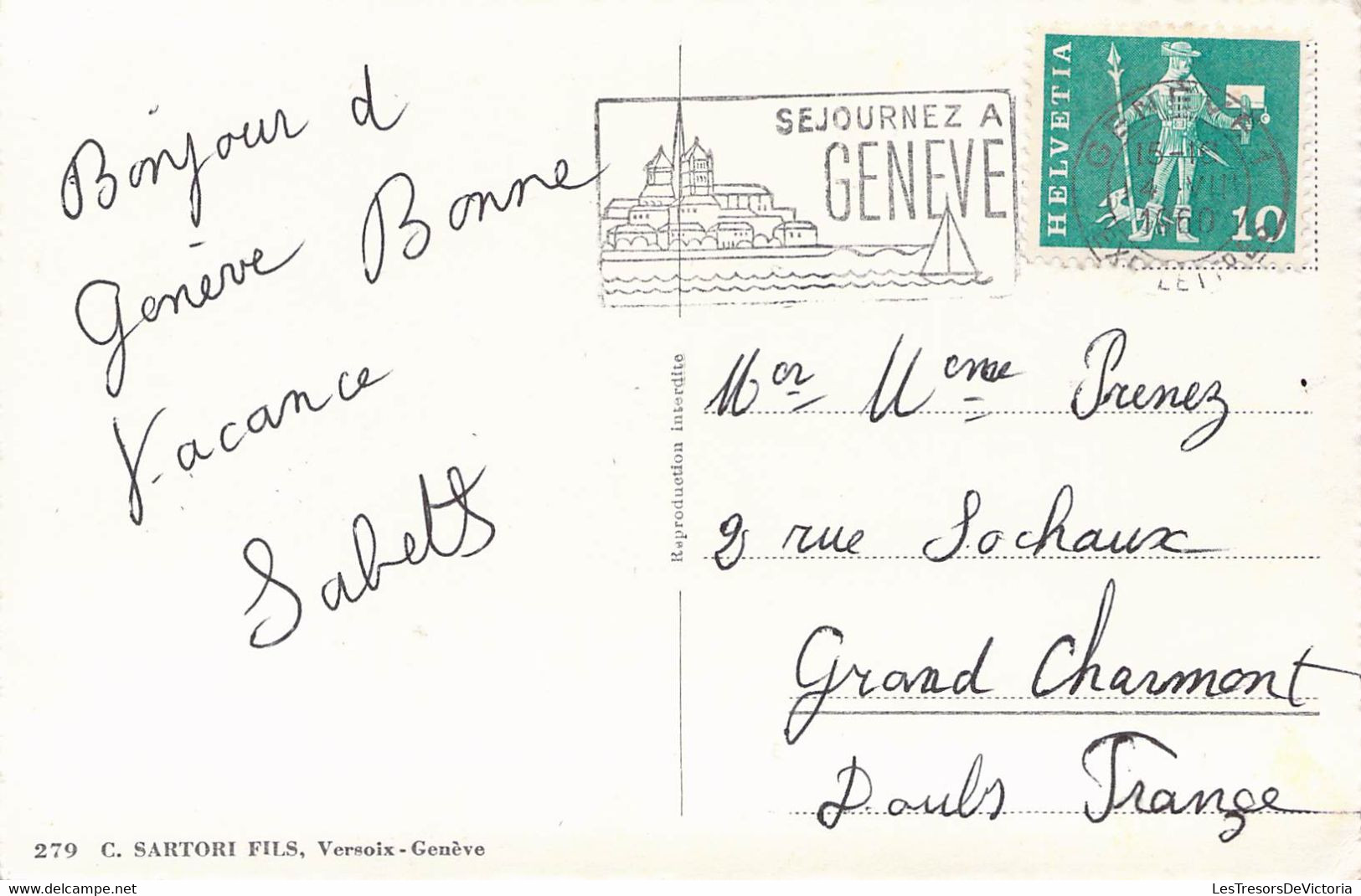 CPA SOUVENIRS DE - GENEVE Et Ses Roses - Gruss Aus.../ Grüsse Aus...