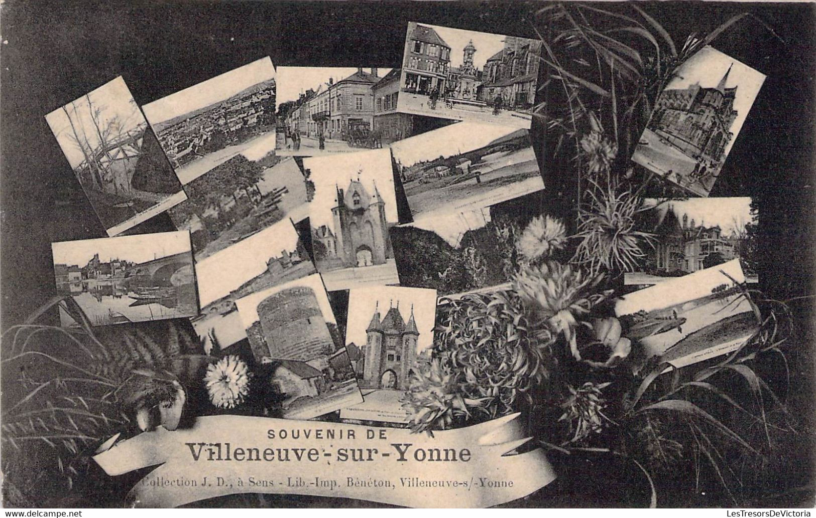 CPA SOUVENIRS DE - Villeneuve Sur Yonne - Souvenir De...