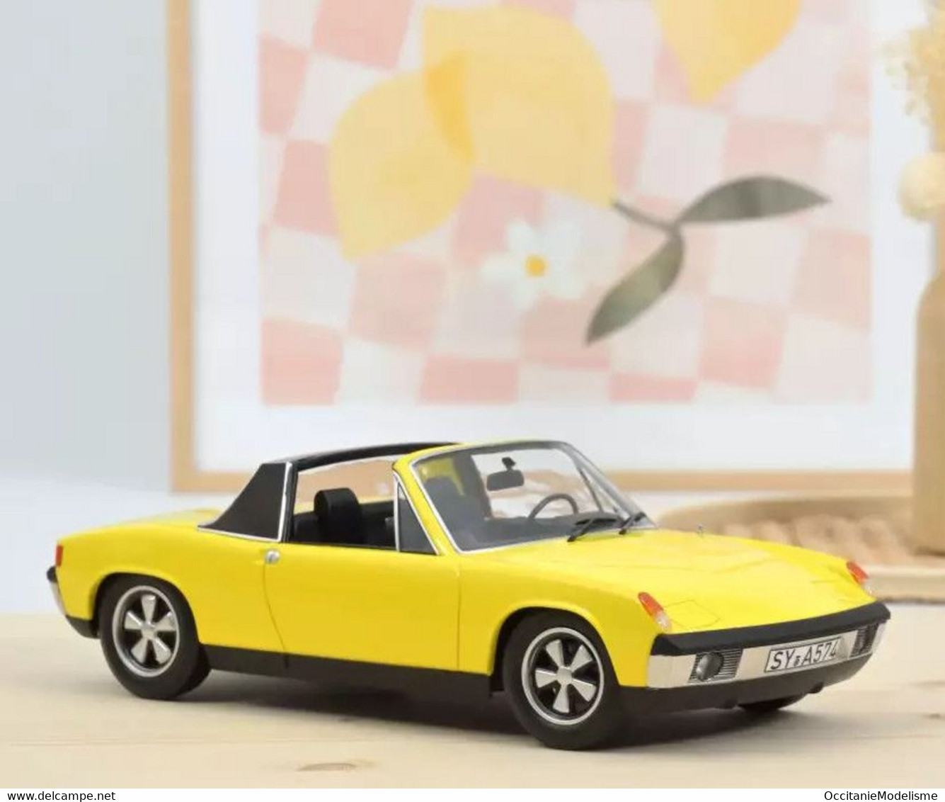 Norev - VW VOLKSWAGEN PORSCHE 914-6 1973 Jaune Réf. 187689 Neuf NBO 1/18 - Norev