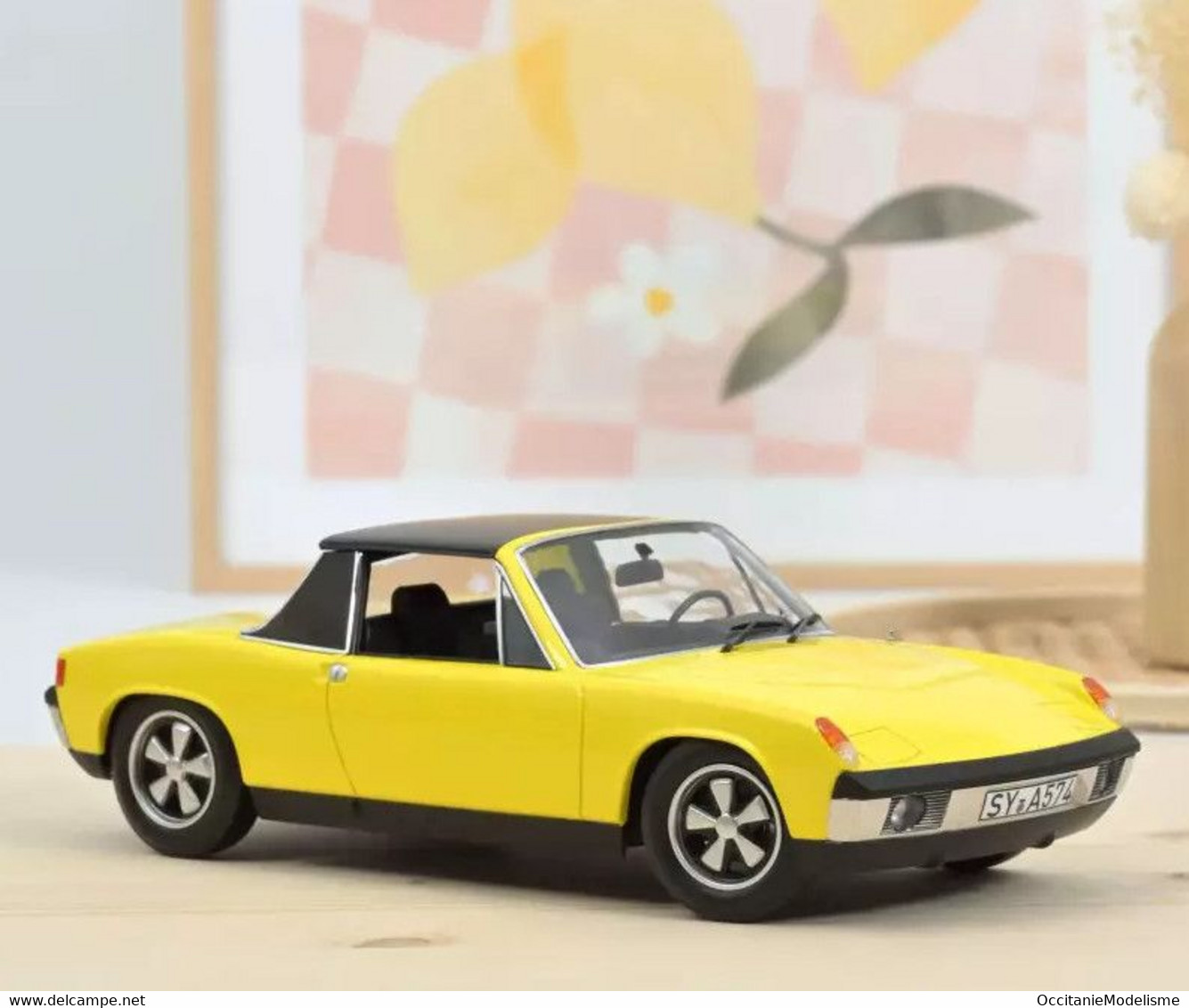 Norev - VW VOLKSWAGEN PORSCHE 914-6 1973 Jaune Réf. 187689 Neuf NBO 1/18 - Norev