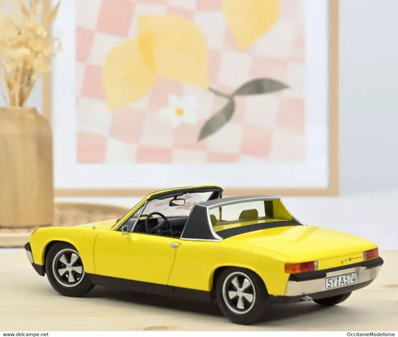 Norev - VW VOLKSWAGEN PORSCHE 914-6 1973 Jaune Réf. 187689 Neuf NBO 1/18 - Norev