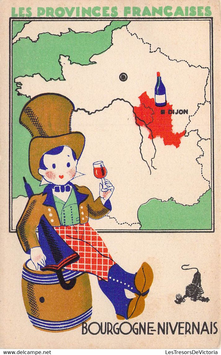 CHROMO - LES PROVINCES FRANCAISES - BOURGOGNE NIVERNAIS Historique De La Région - Autres & Non Classés