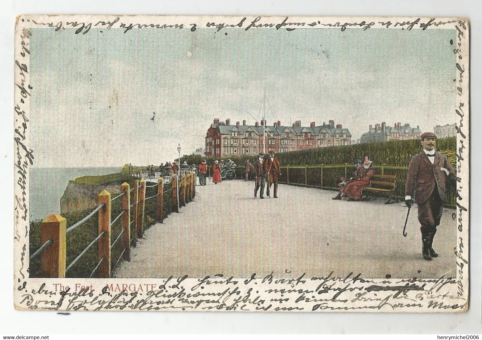 Angleterre Kent  The Fort Margate 1905 , Printed In Saxony N24  H M Et Co London - Margate