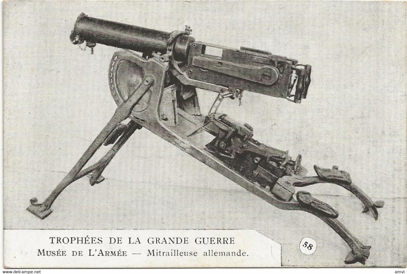 22-10-3145 Mitrailleuse Allemande - TROPHEES De La Grande Guerre 1914-18 - Musée De L'Armée - Materiale
