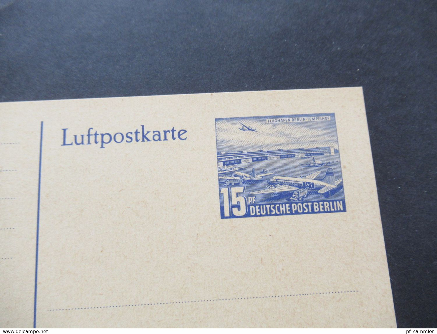 Berlin (West) 1953 Luftpostkarte P 16 A Ungebraucht - Postkarten - Ungebraucht