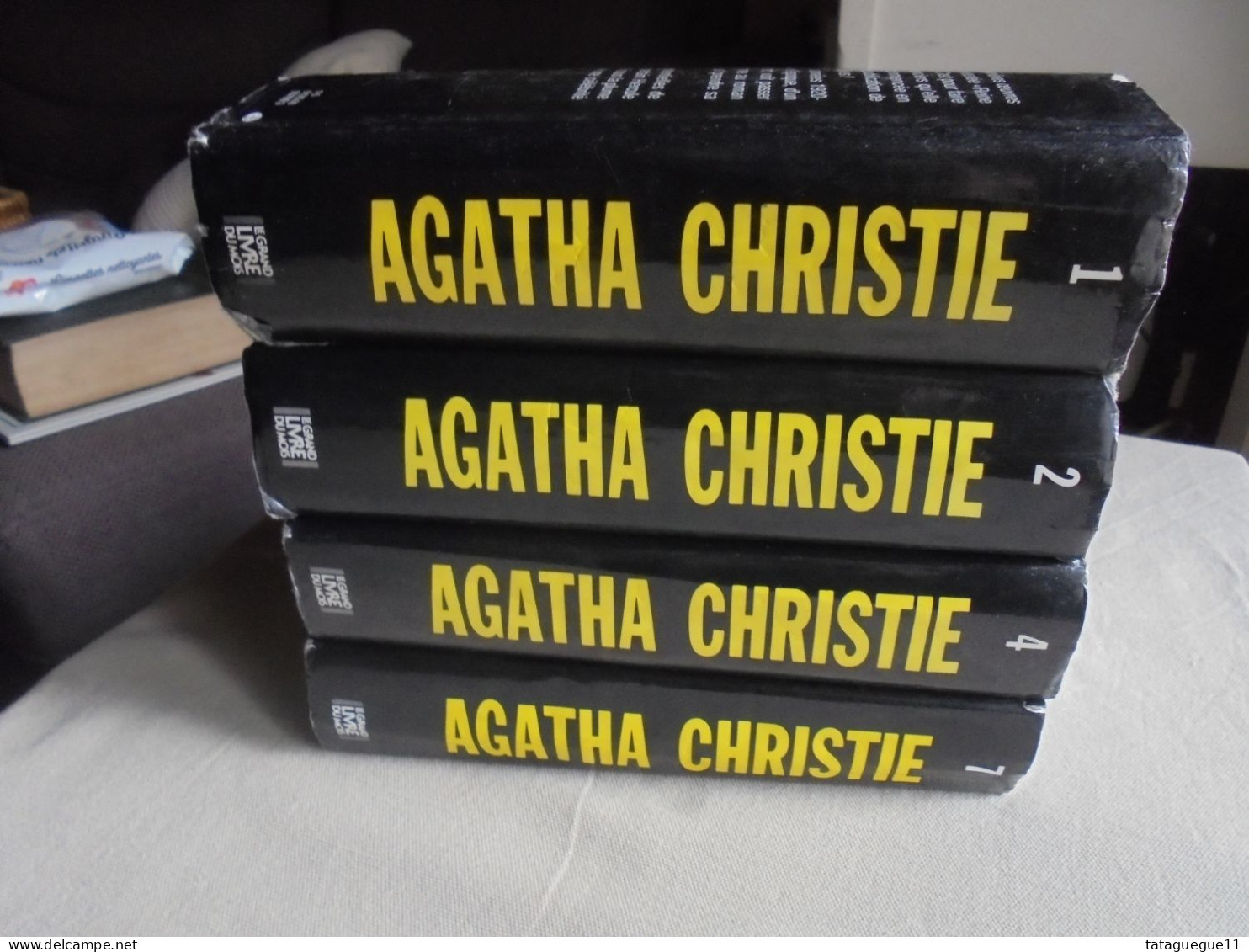 Vintage - Lot 4 Livres Volumes 1, 2, 4 Et 7 D'Agatha Christie - Agatha Christie