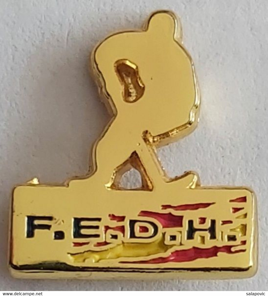 Real Federación Española De Hockey Spain ICE HOCKEY Federation Spanish Ice Sports Federation PINS A10/4 - Sports D'hiver