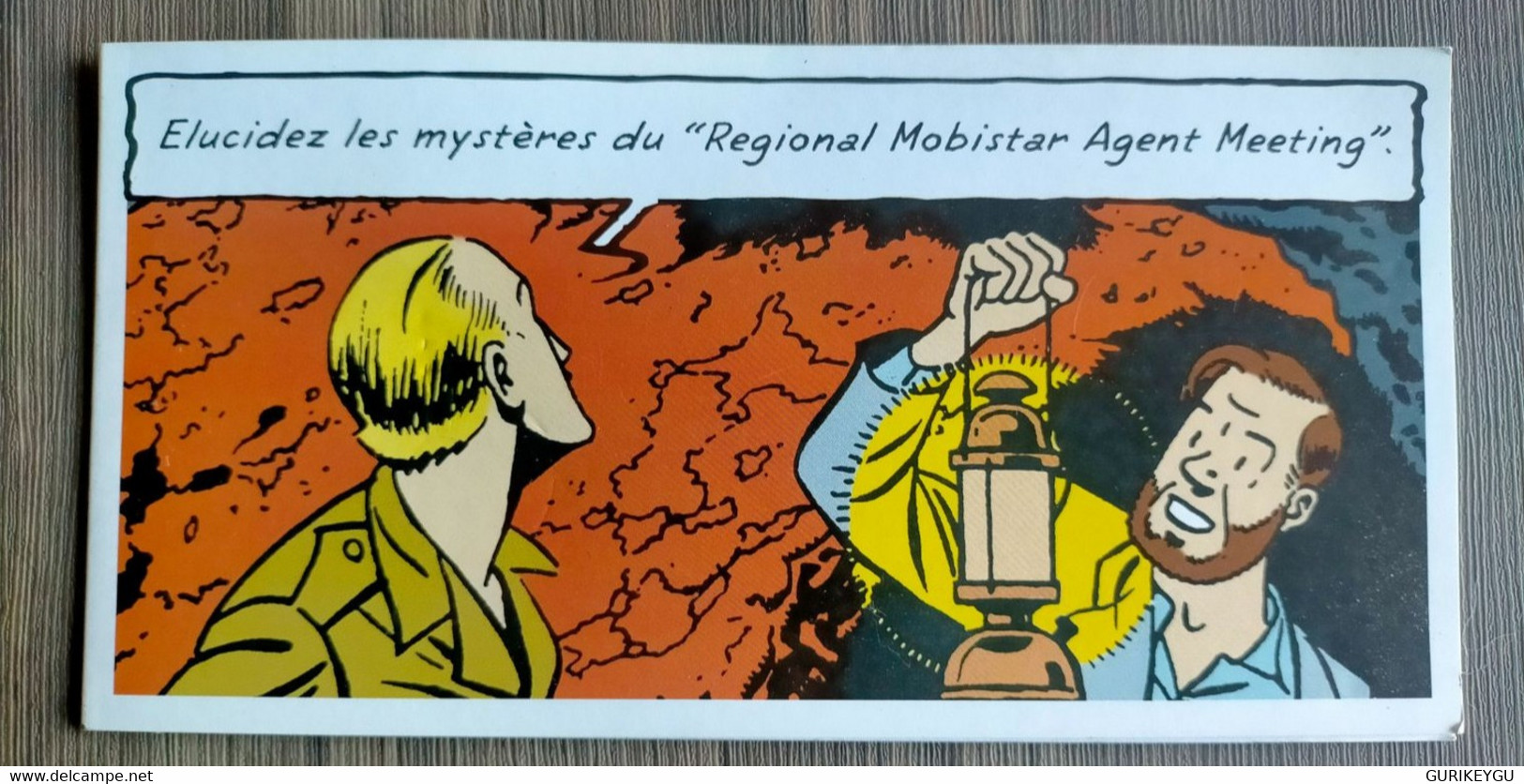 BLAKE Et MORTIMER JACOBS 1998 Carton D'invitation Programme élucidez Les Mystères Du Régional MOBISTAR Agent MEETING - Meteor
