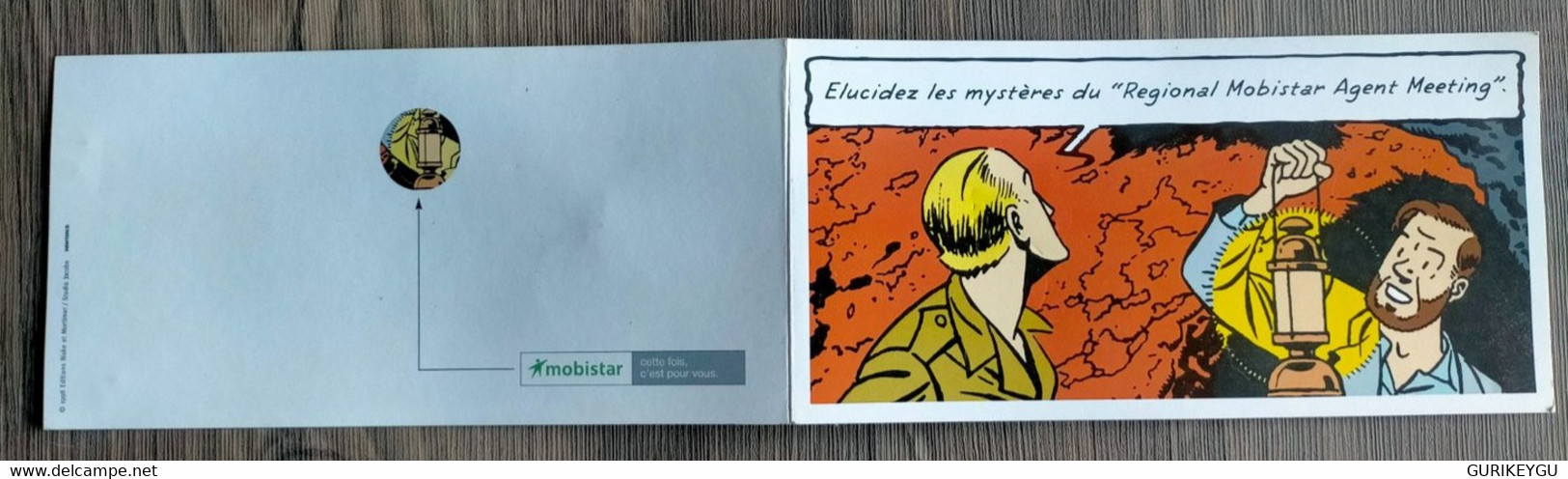 BLAKE Et MORTIMER JACOBS 1998 Carton D'invitation Programme élucidez Les Mystères Du Régional MOBISTAR Agent MEETING - Meteor