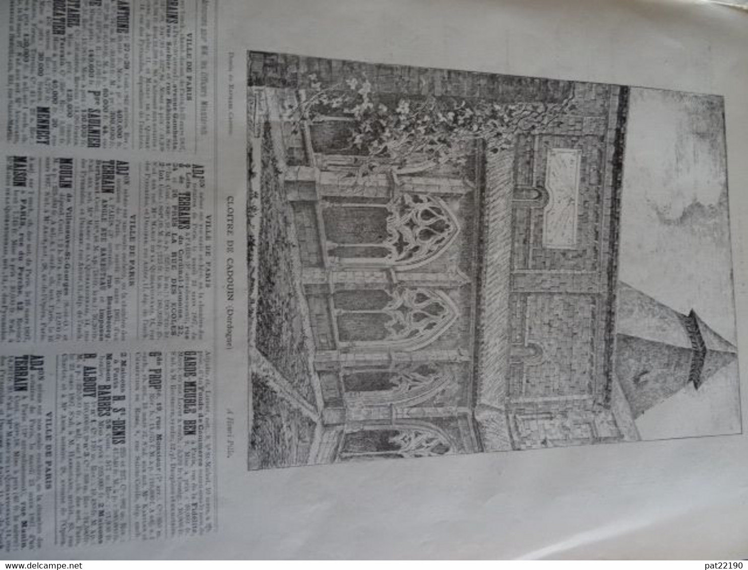 Lot 2 Revues le courrier Français1897 Menu poule au pot Issouden Jules Cheret Leonie Laporte Cadouin