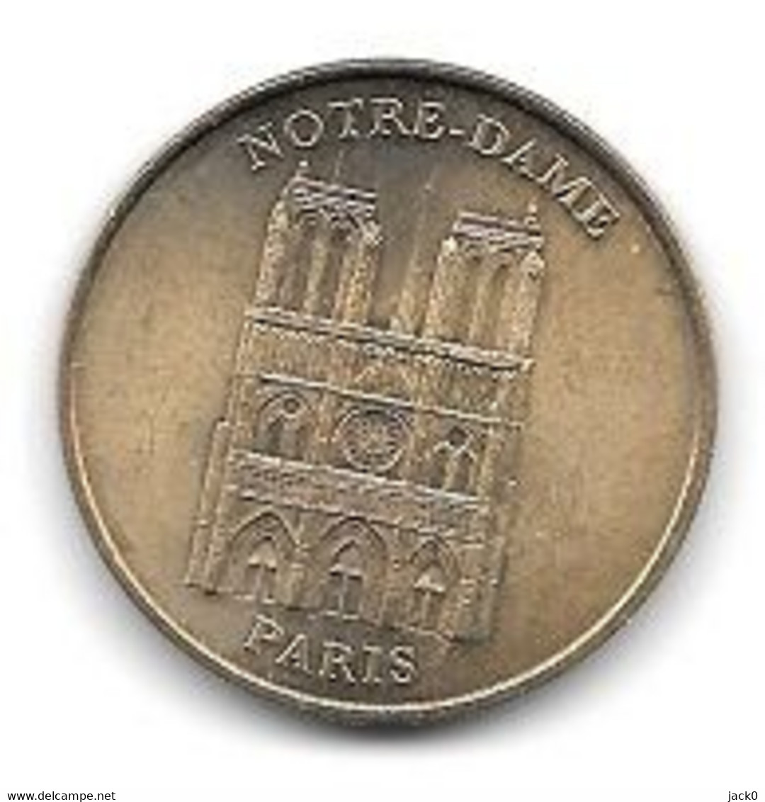 Médaille Touristique  Monnaie  De  Paris  2001, NOTRE - DAME  PARIS  Verso  2001  MILLENIUM - 2001