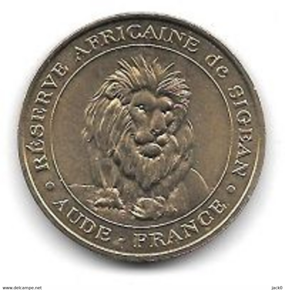 Médaille Touristique  Monnaie  De  Paris  2005, AUDE, FRANCE, SIGEAN  RESERVE  AFRICAINE  N° 1 LE  LION  N° 1  - 11 ) - 2005