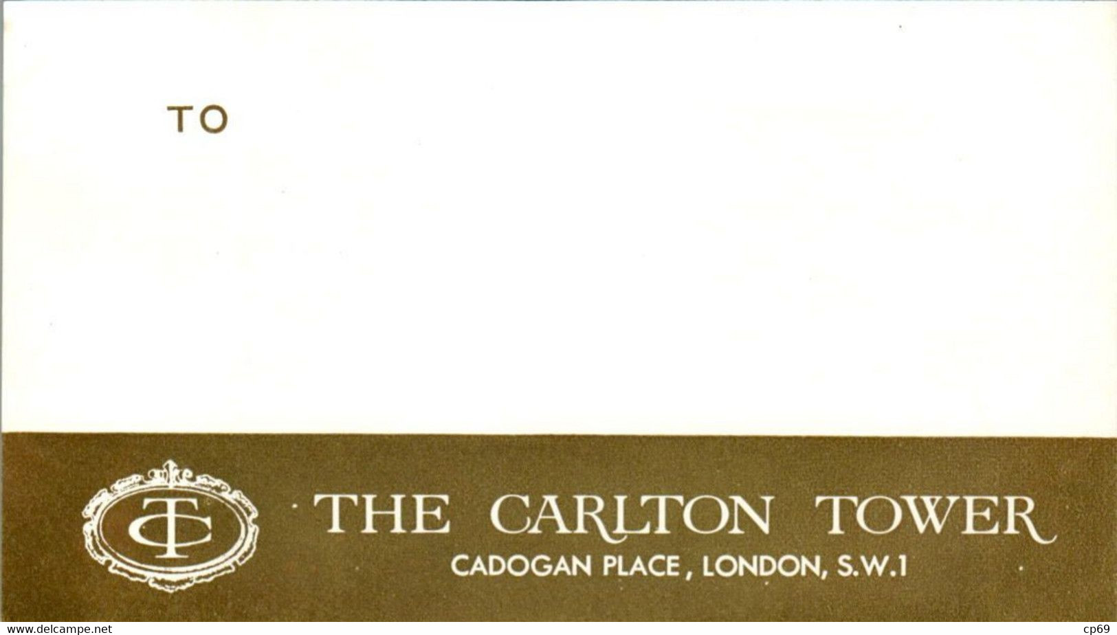 Etiquette Hôtel Hotel The Carlton Tower London Londres Etiquette Voyage Vacances Travel Holidays Royaume-Uni TB.Etat - Hotel Labels