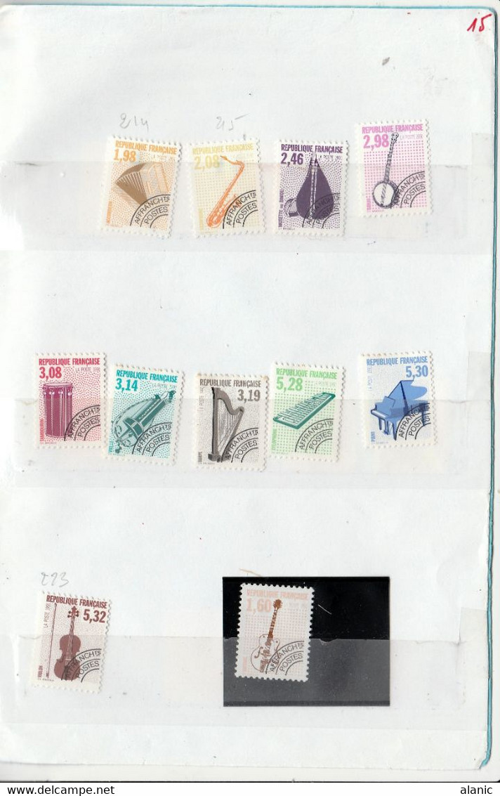 LOT DE SERIES COMPLETES 1975 A 1994 ENTRE  N°134 * &  N°235* AVEC CHARNIERE Cote Supérieure 240€ - Other & Unclassified