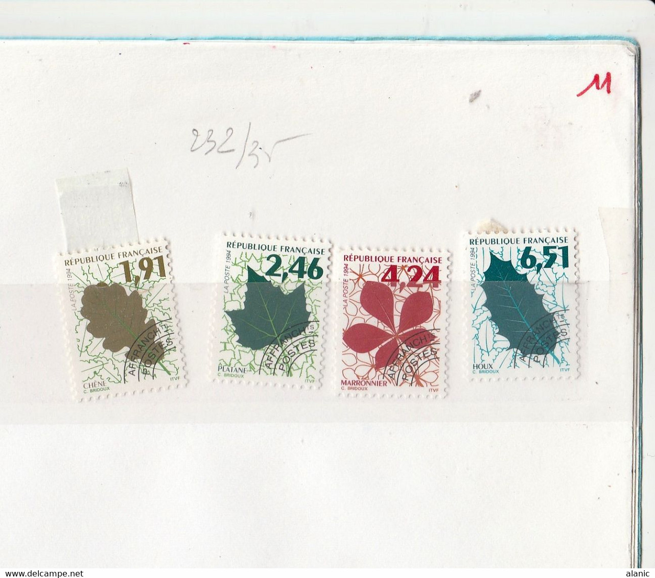 LOT DE SERIES COMPLETES 1975 A 1994 ENTRE  N°134 * &  N°235* AVEC CHARNIERE Cote Supérieure 240€ - Other & Unclassified