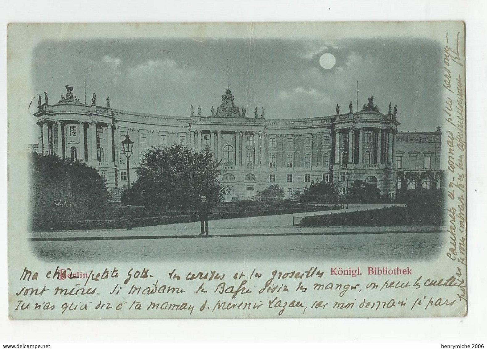 Allemagne Germany Berlin Konigl. Bibliothek Bibliothèque 1902 Pour Chateau Montot Livernais 21 Cote D'or - Sonstige & Ohne Zuordnung