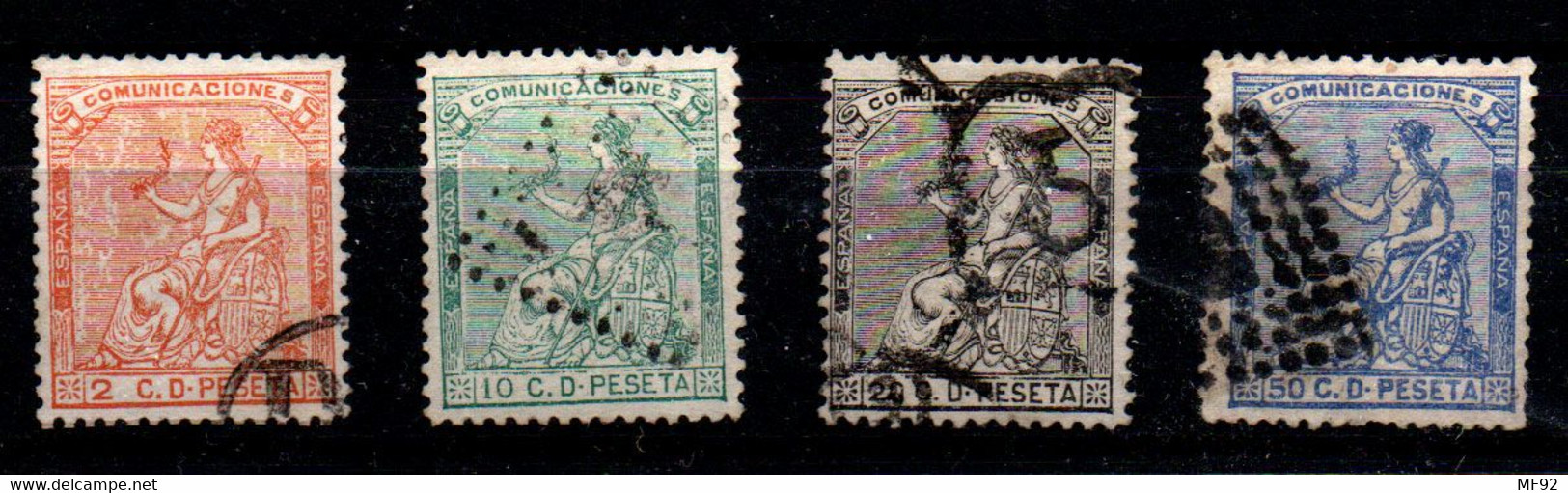 España Nº 132, 134/5, 137. Año 1873 - Used Stamps