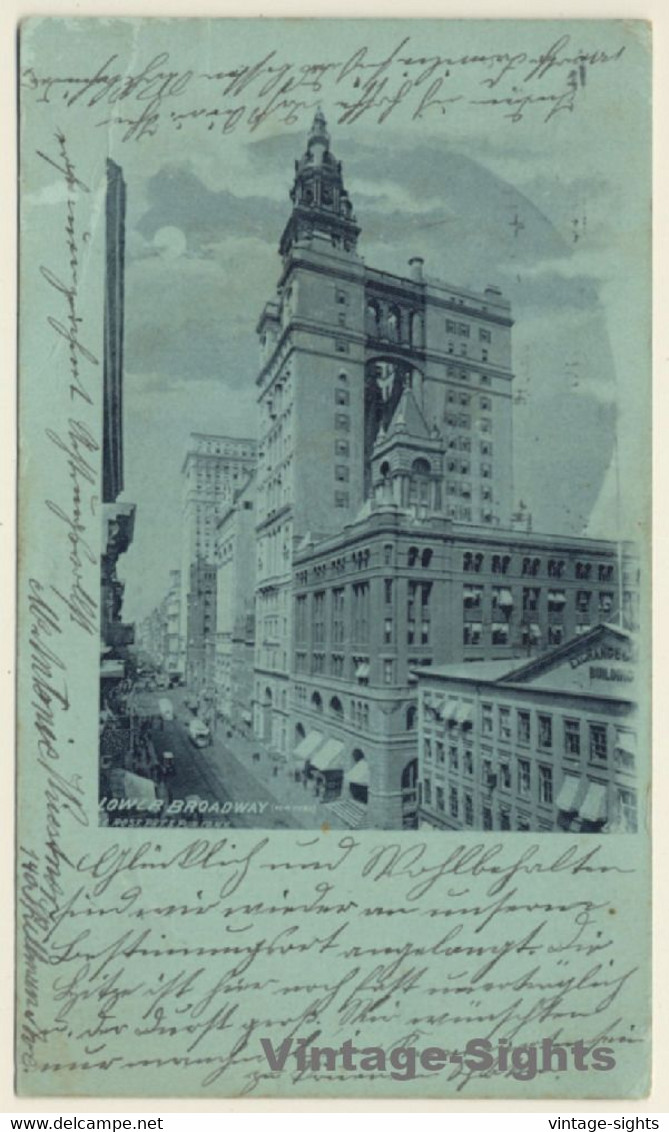 New York / USA: Lower Broadway (Vintage PC 1900) - Broadway