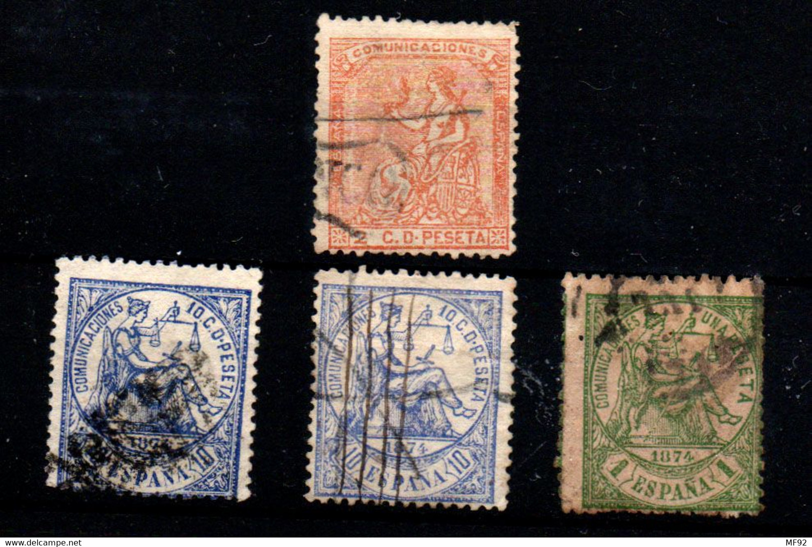 España Nº 131, 145, 150. Año 1873/74 - Used Stamps