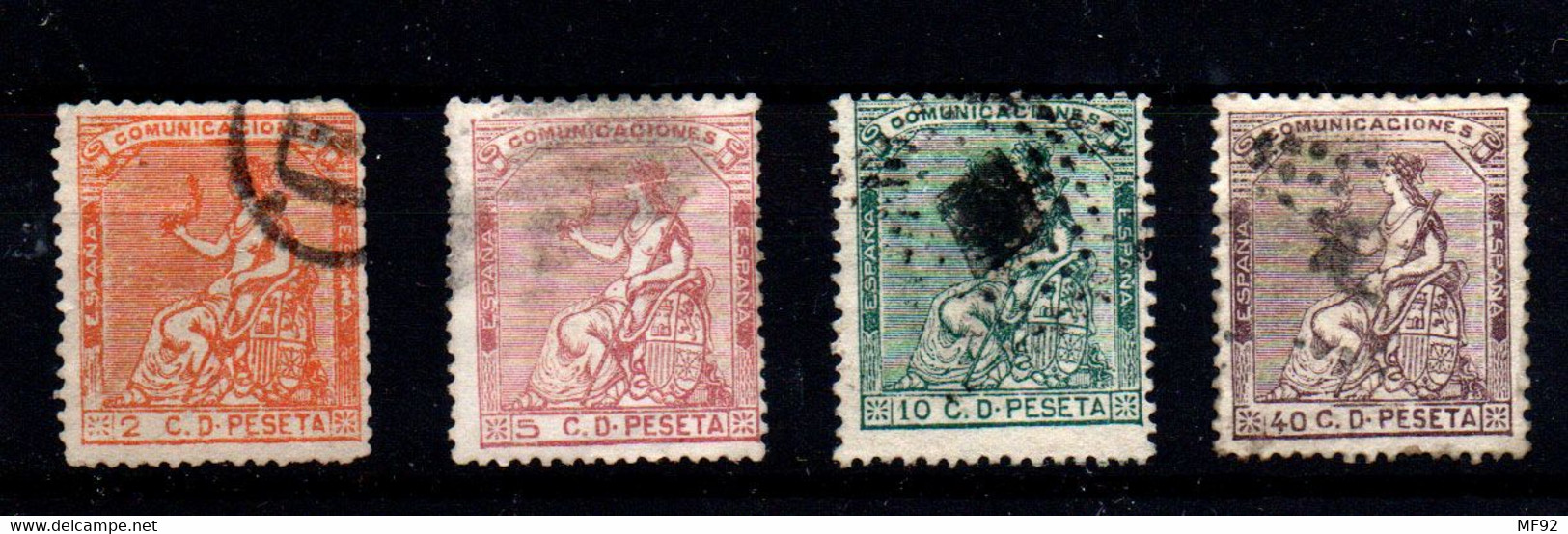 España Nº 131/33, 136. Año 1873 - Oblitérés