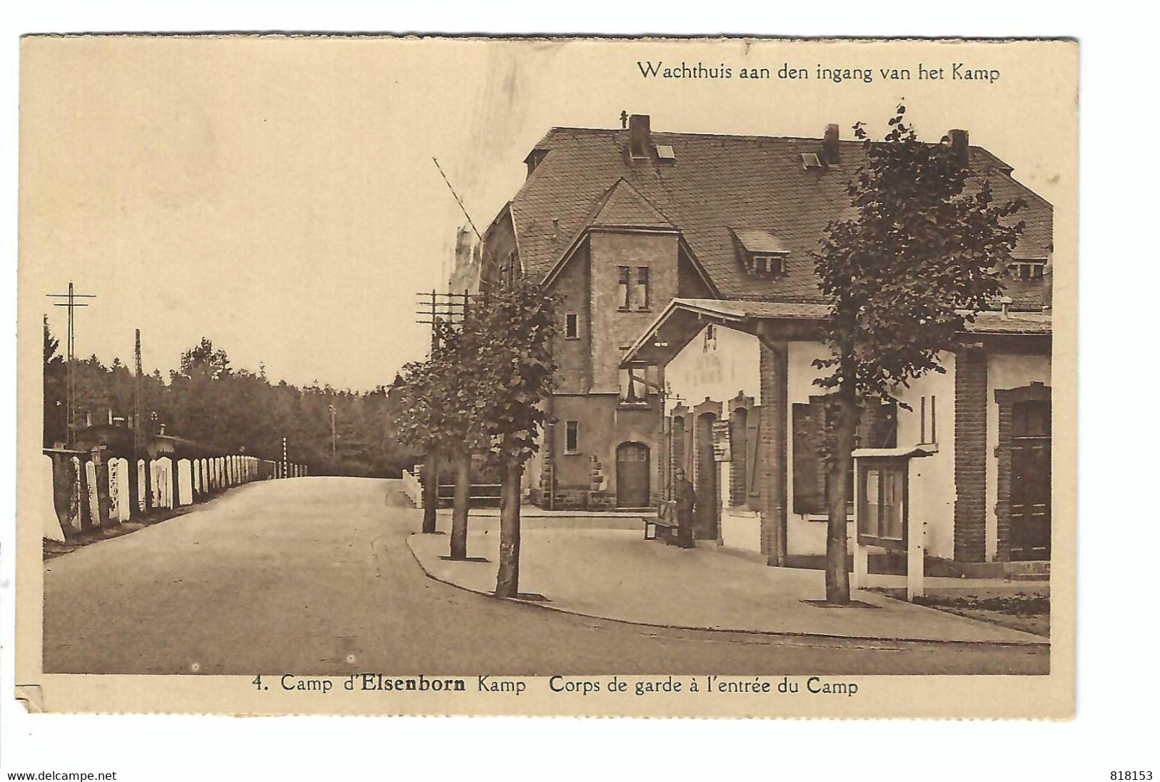 4. Camp D'Elsenborn   Kamp  Corps De Garde à L'entrée Du Camp 1938 - Elsenborn (camp)