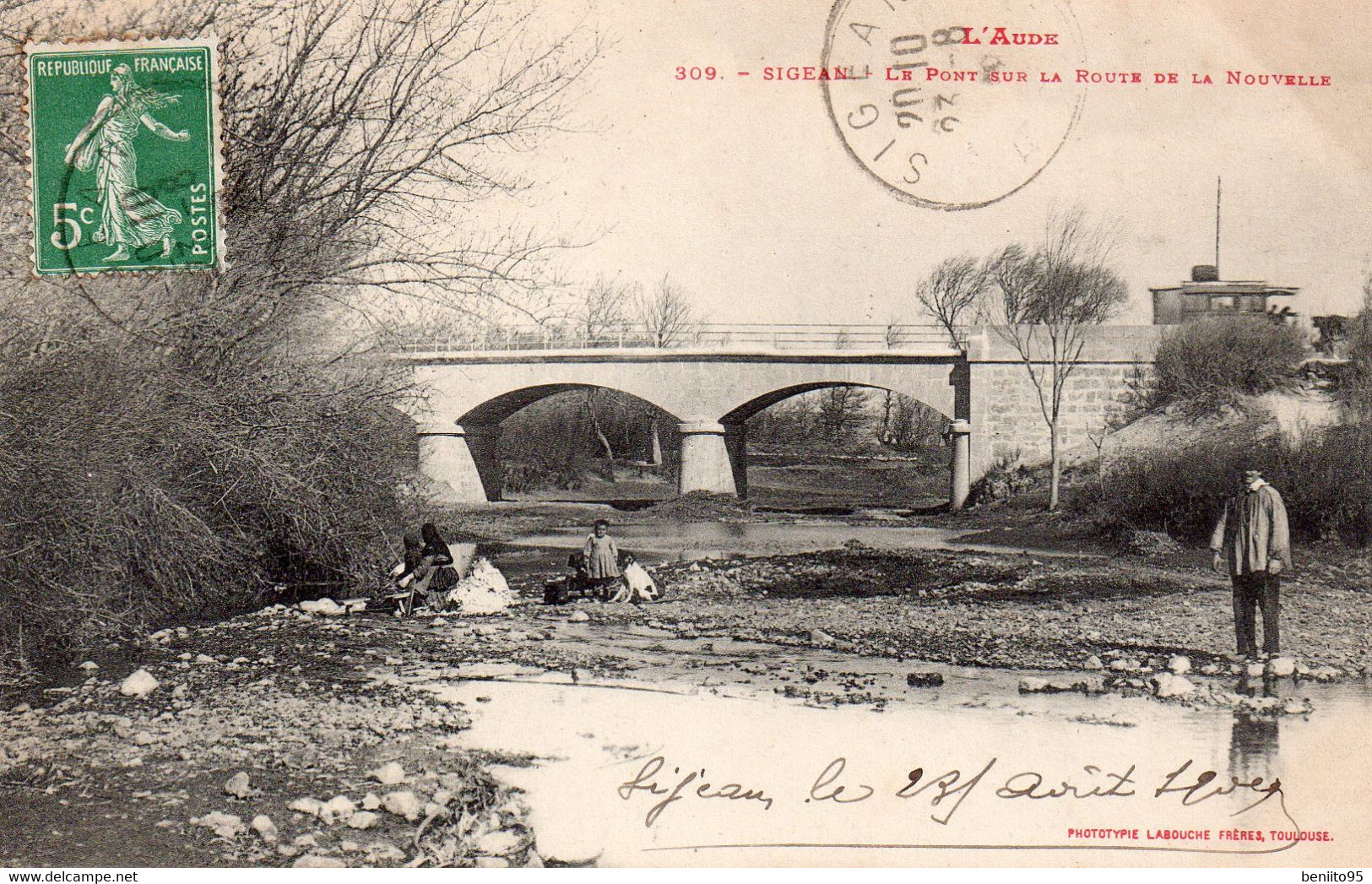 CPA De SIGEAN - Le Pont Sur La Route De La Nouvelle. - Sigean