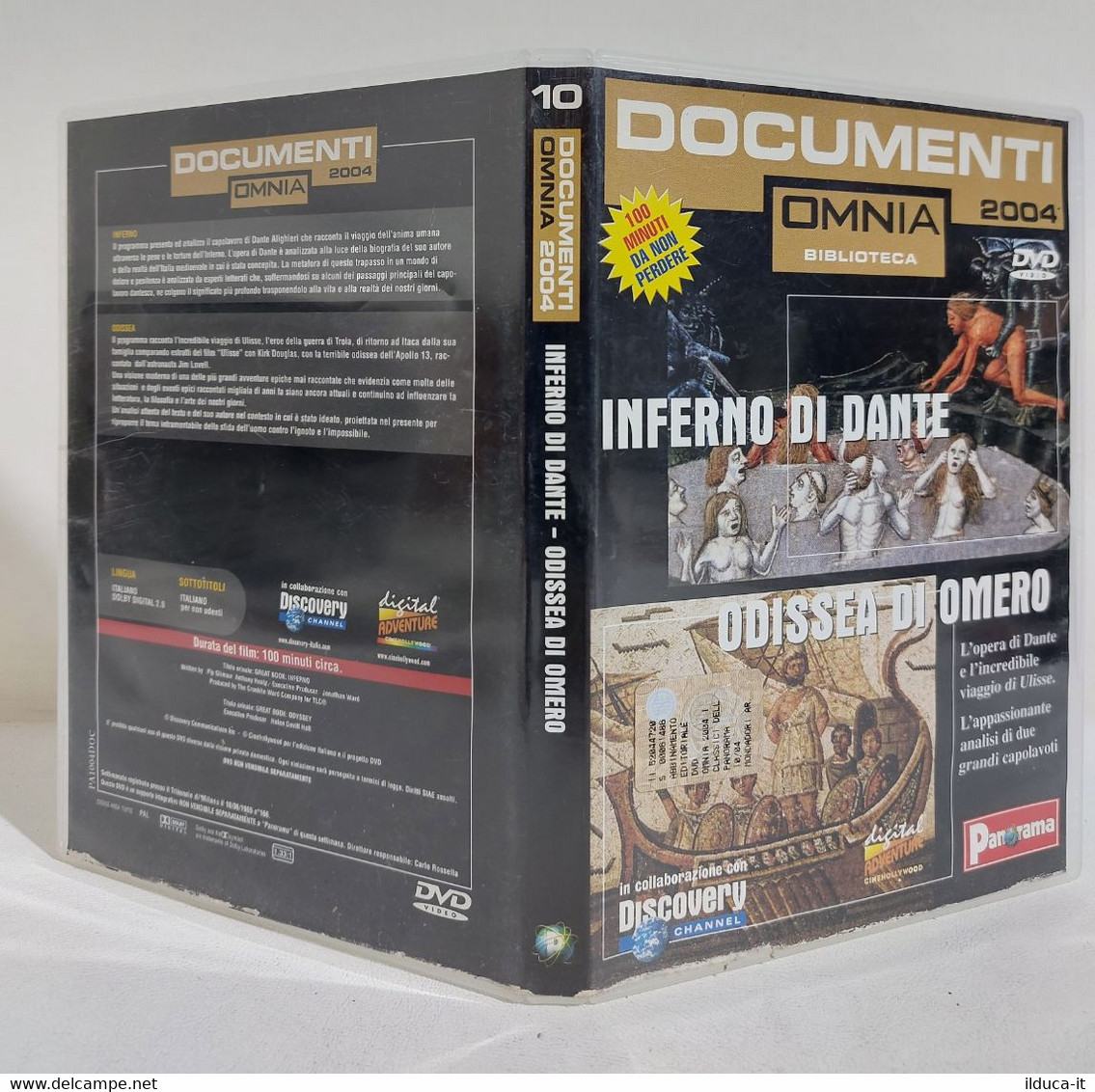 I108846 DVD - Documenti Omnia 2004 N. 10 - Inferno Di Dante / Odissea Di Omero - Documentary