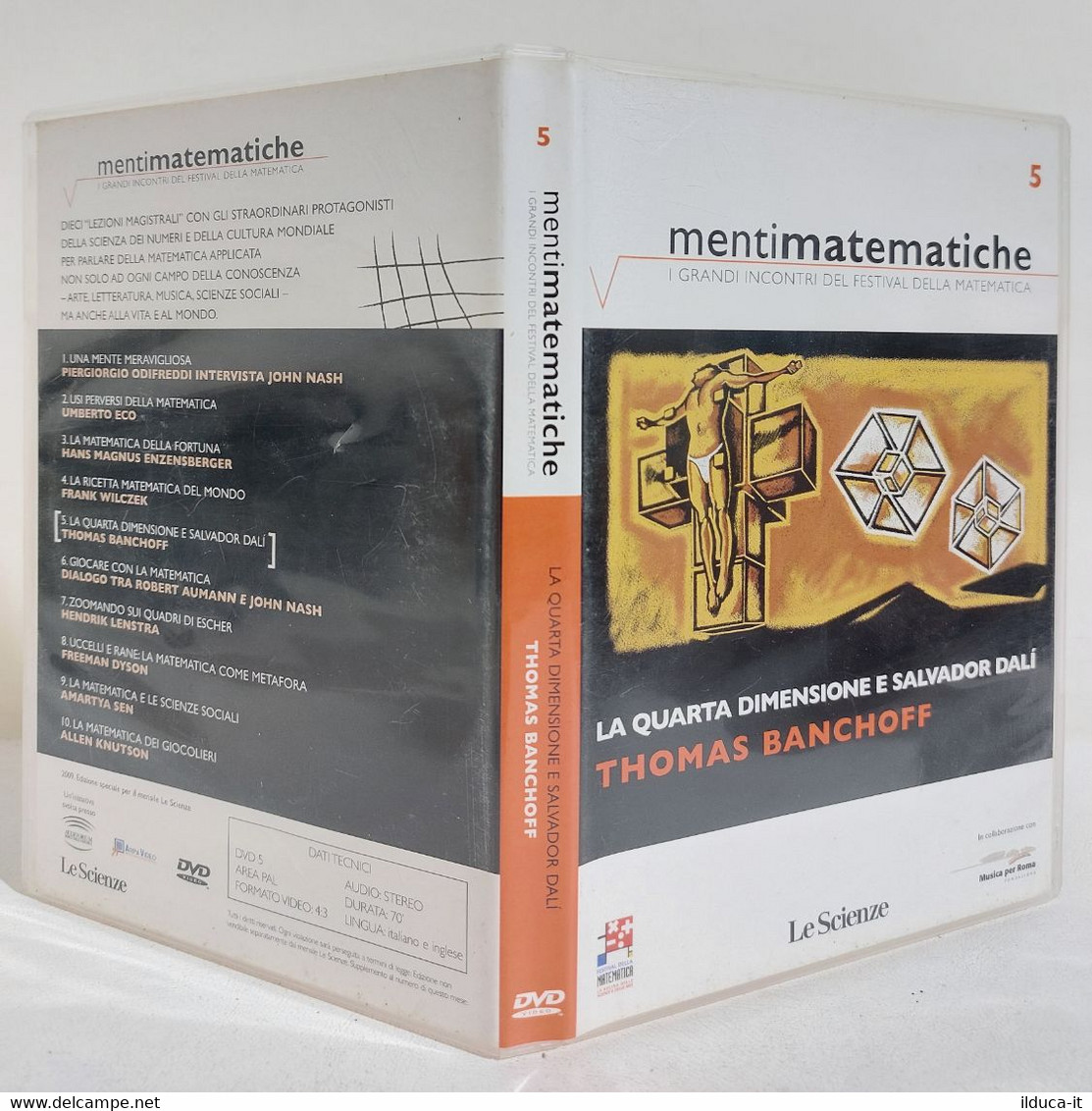 I108849 DVD Mentimatematiche 5 - Banchoff - La Quarta Dimensione E Salvador Dalì - Documentari