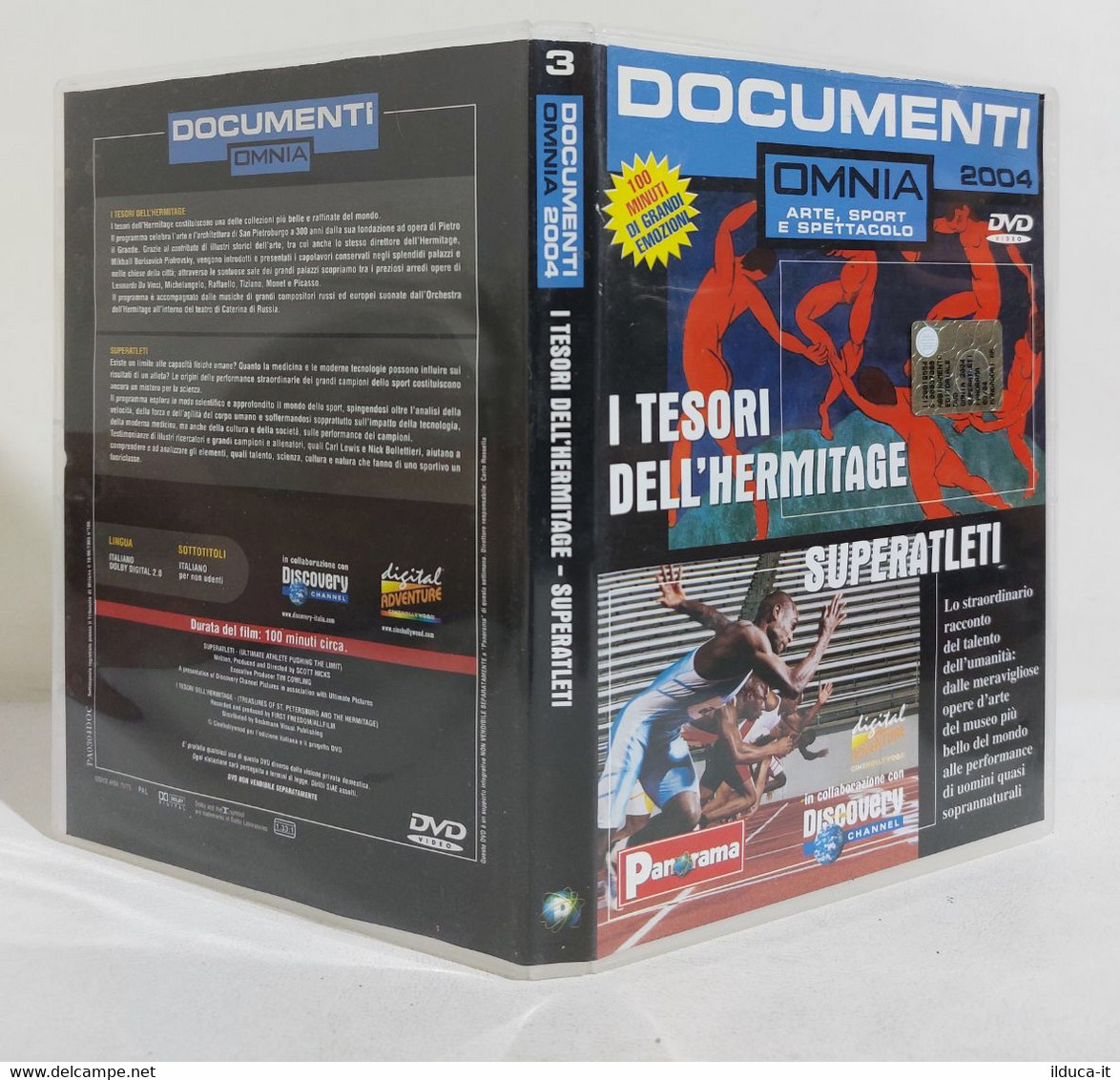 I108856 DVD - Documenti Omnia 2004 N. 3 - I Tesori Dell'hermitage / Superatleti - Documentary
