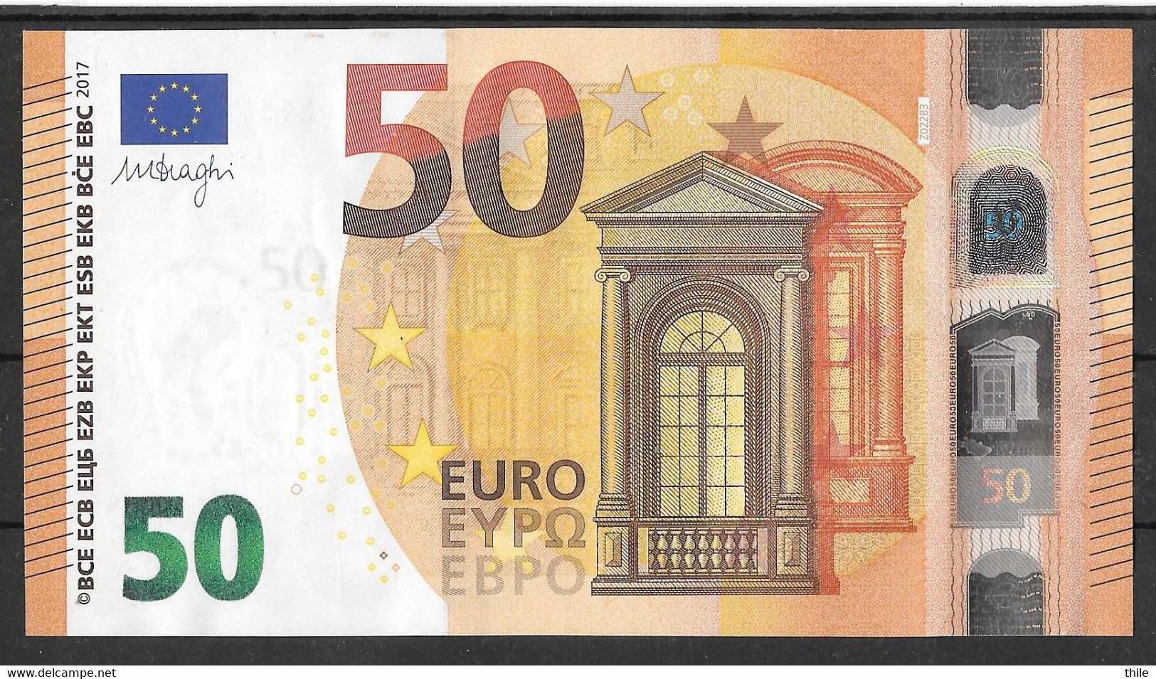 BELGIUM - 50 € - ZD - Z022 B3 - UNC - Draghi - 50 Euro