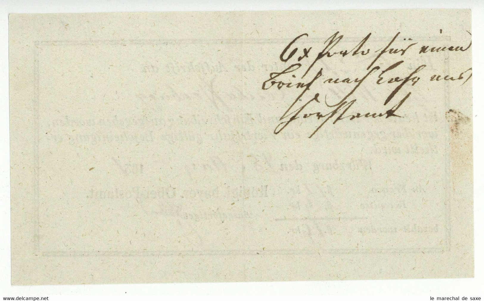 Würzburg 1831 Postschein Königlich Bayerisches Postamt Nach Aschaffenburg Lohr - 1800 – 1899