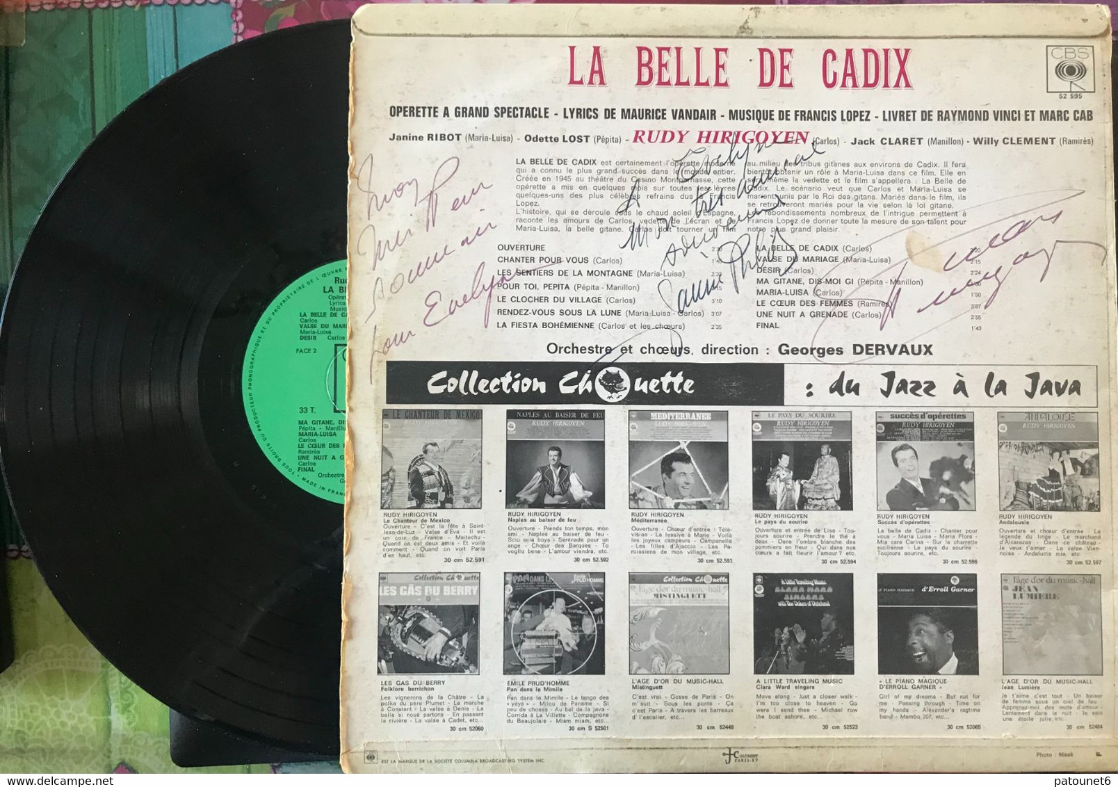 Le BELLE De CADIX - Rudy HIRIGOYEN, Janine RIBOT Et Autres .. Autographes - Opera / Operette