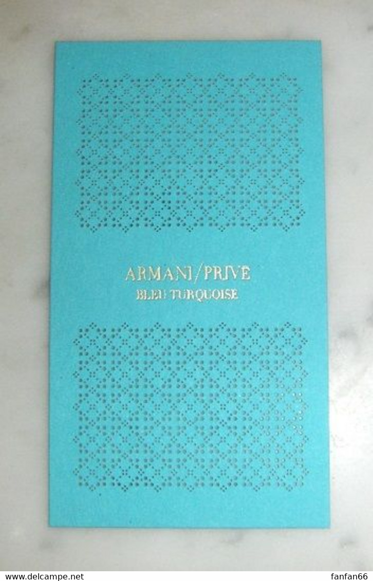 Carte Bleu Turquoise D ' Armani Privé - Modernes (à Partir De 1961)