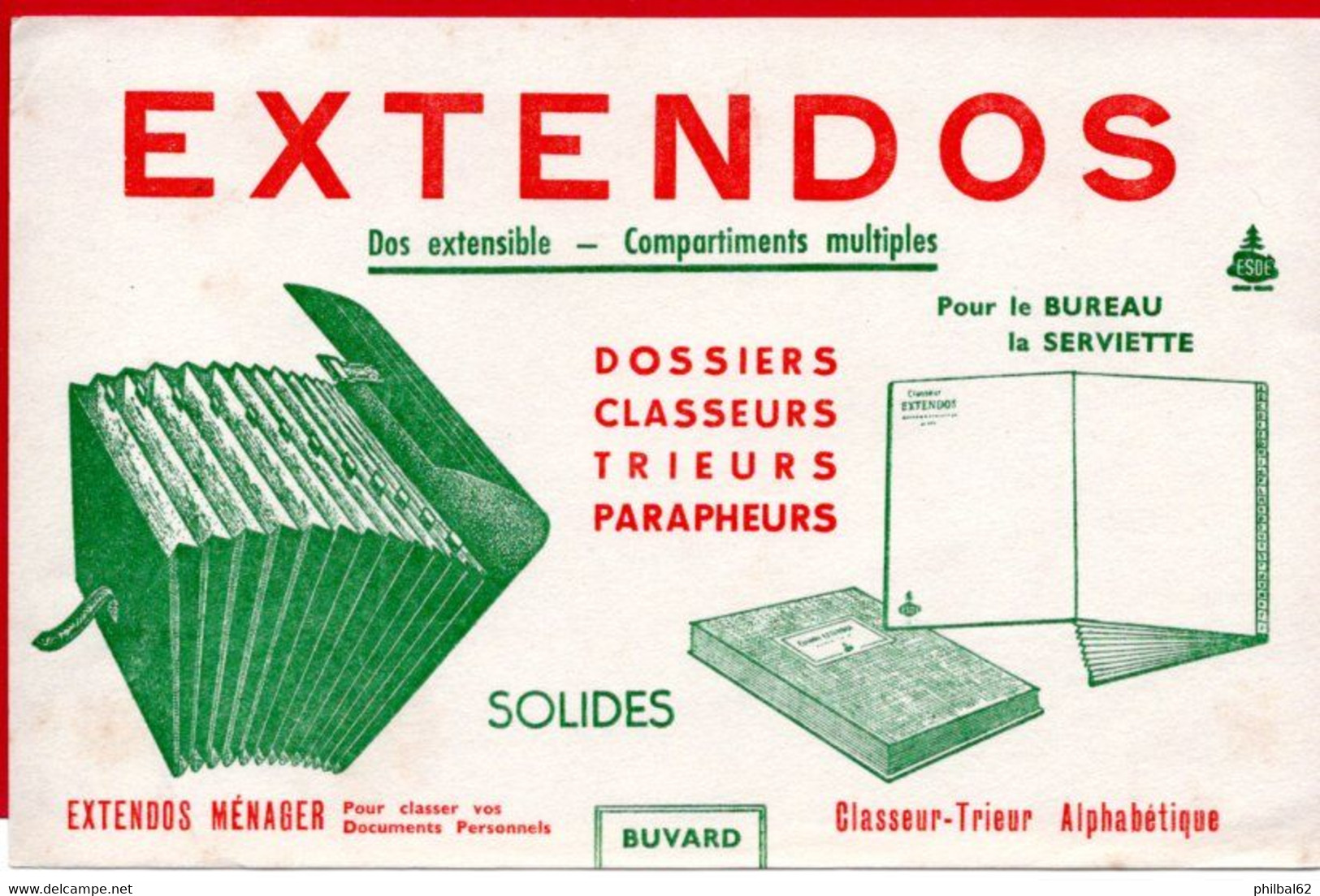 Buvard Extendos, Classeur, Trieur Alphabétique. - Papelería