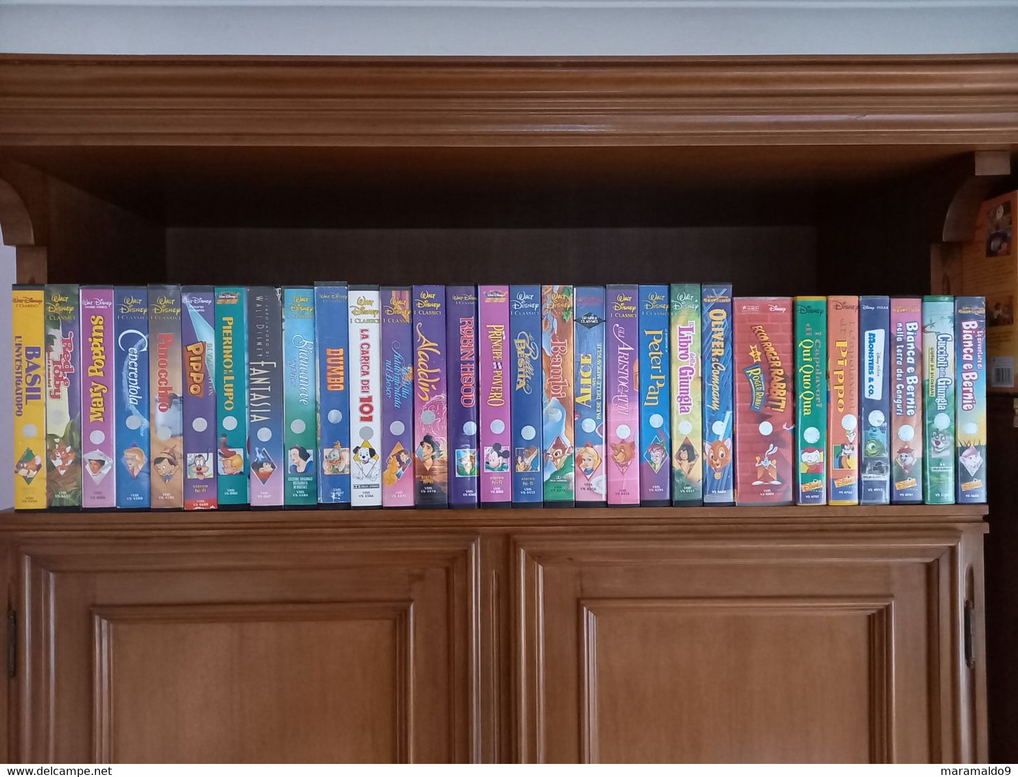 WALT DISNEY CAPOLAVORI 60 CASSETTE VHS ORIGINALI DA COLLEZIONE Funzionanti - Dessins Animés