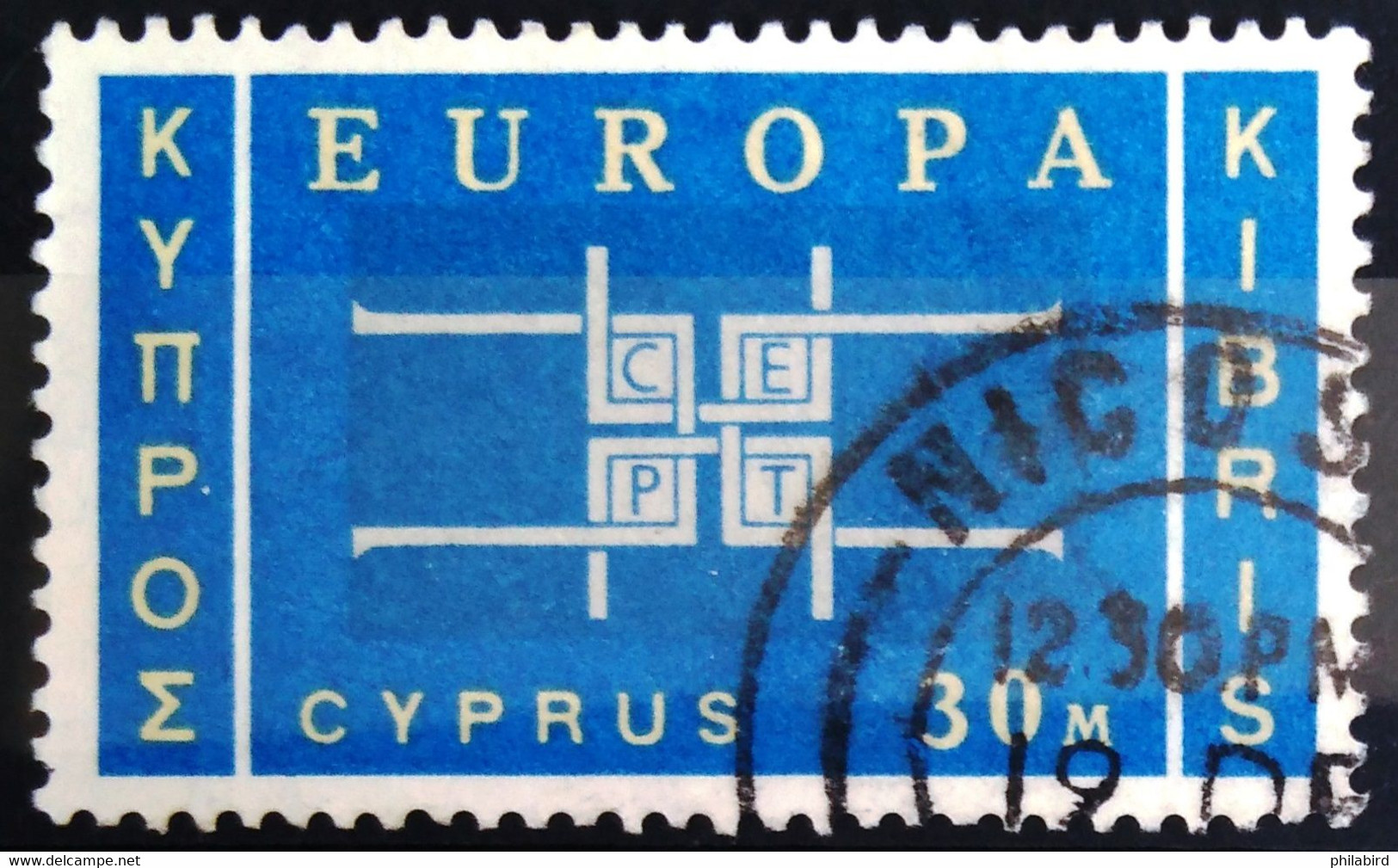 EUROPA 1963 - CHYPRE                      N° 218                      OBLITERE - 1963