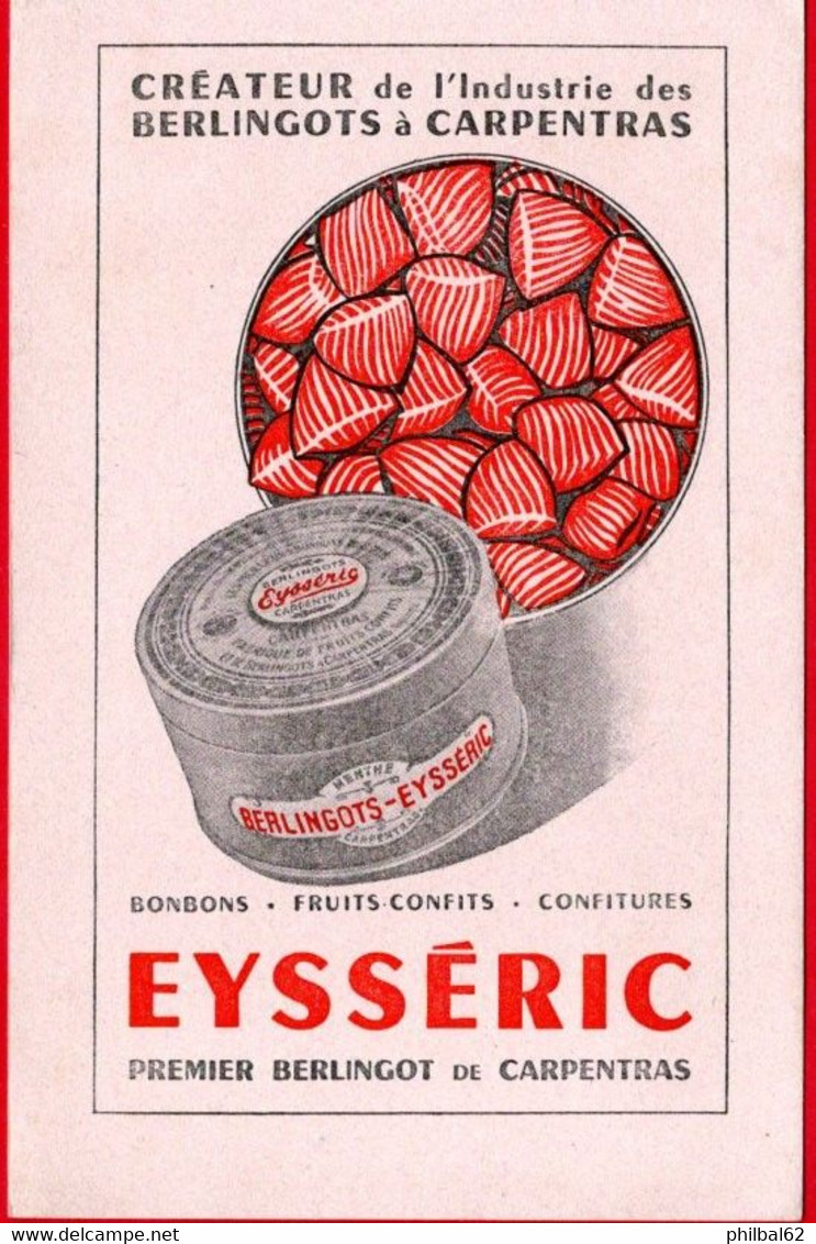 Buvard Eysséric, Berlingots De Carpentras. - Sucreries & Gâteaux