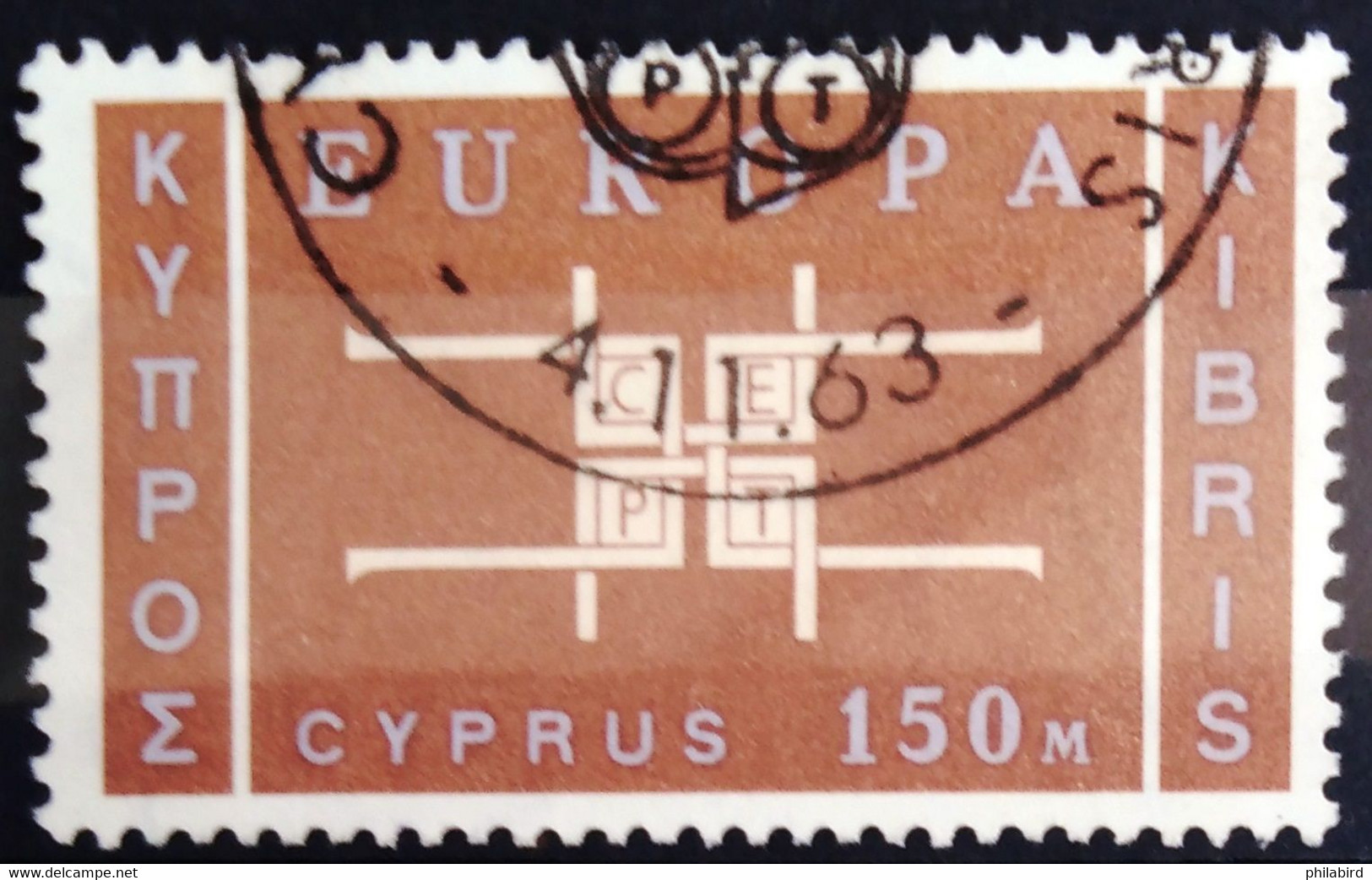 EUROPA 1963 - CHYPRE                      N° 219                      OBLITERE - 1963