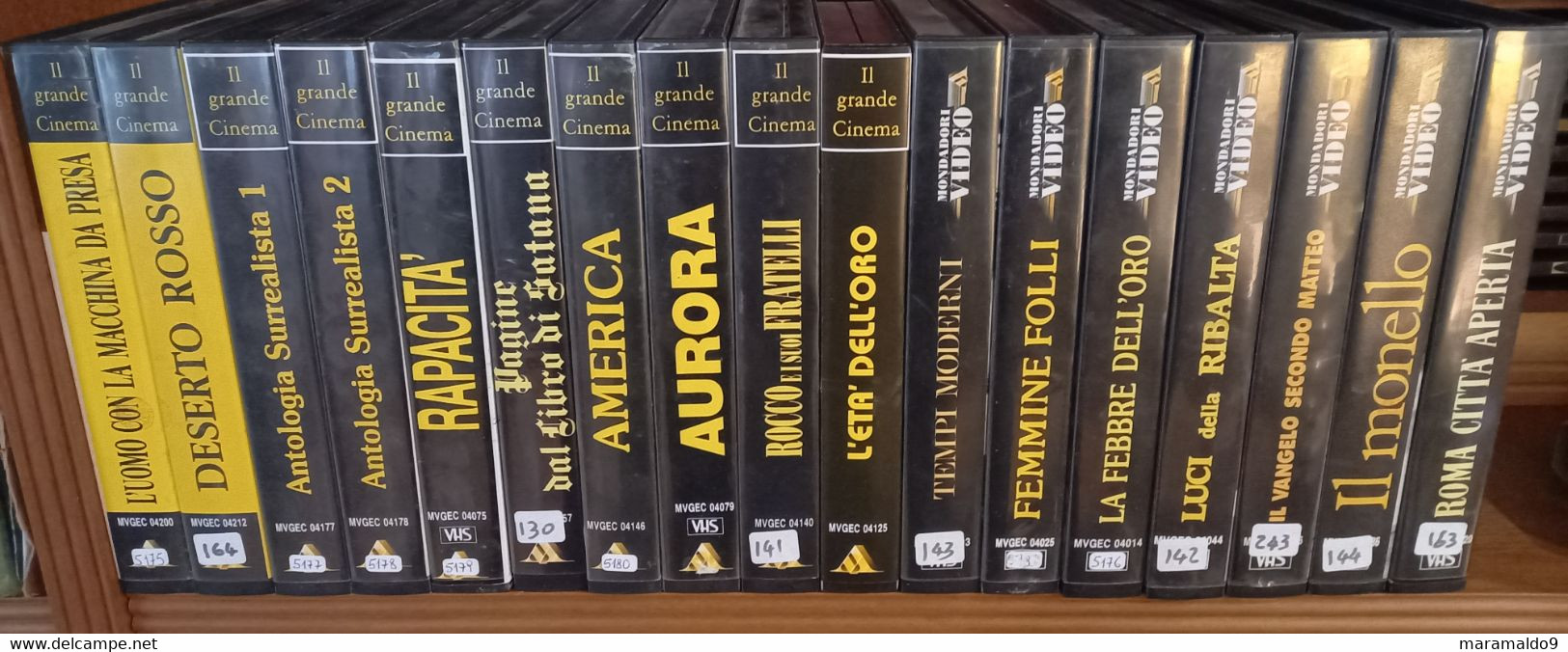 CASSETTE VHS (17) DA COLLEZIONE SERIE IL GRANDE CINEMA - Collezioni & Lotti