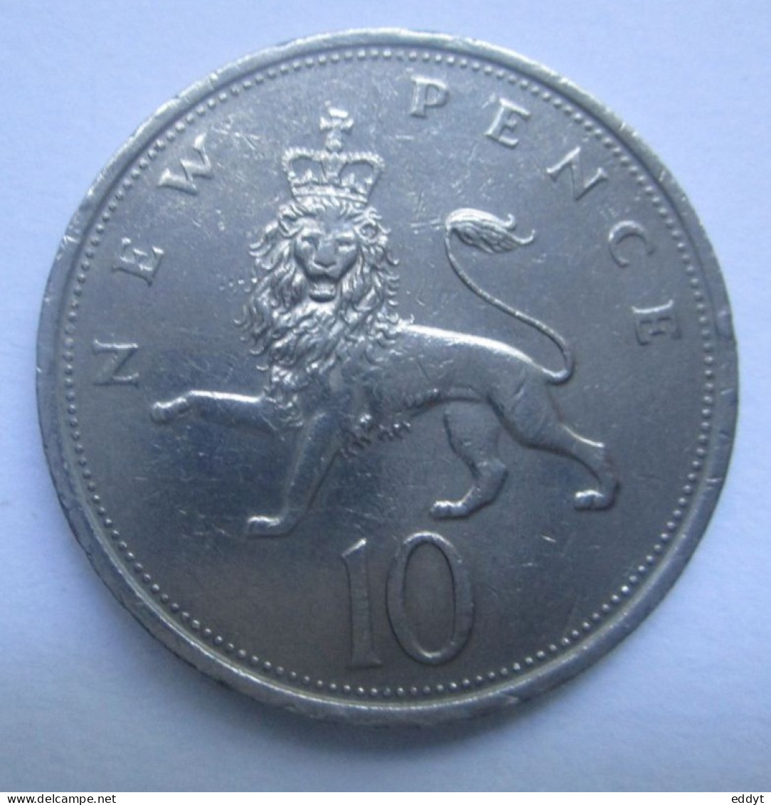 Monnaie Pièce Anglaise - 1975 -  10 New Pence -  ELYZABETH  II -  TBE - 10 Pence & 10 New Pence