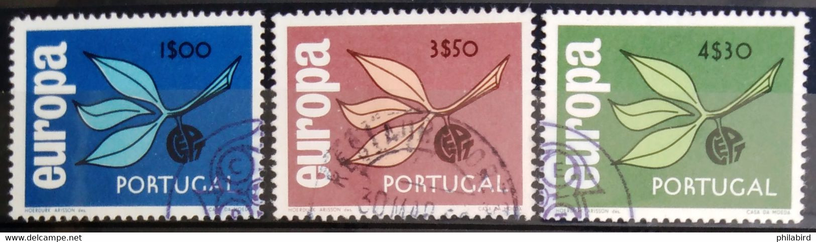 EUROPA 1965 - PORTUGAL                      N° 971/973                      OBLITERE - 1965