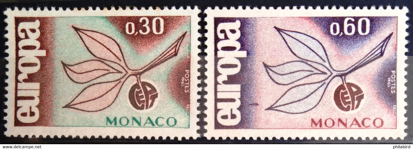 EUROPA 1965 - MONACO                      N° 675/676                      OBLITERE - 1965