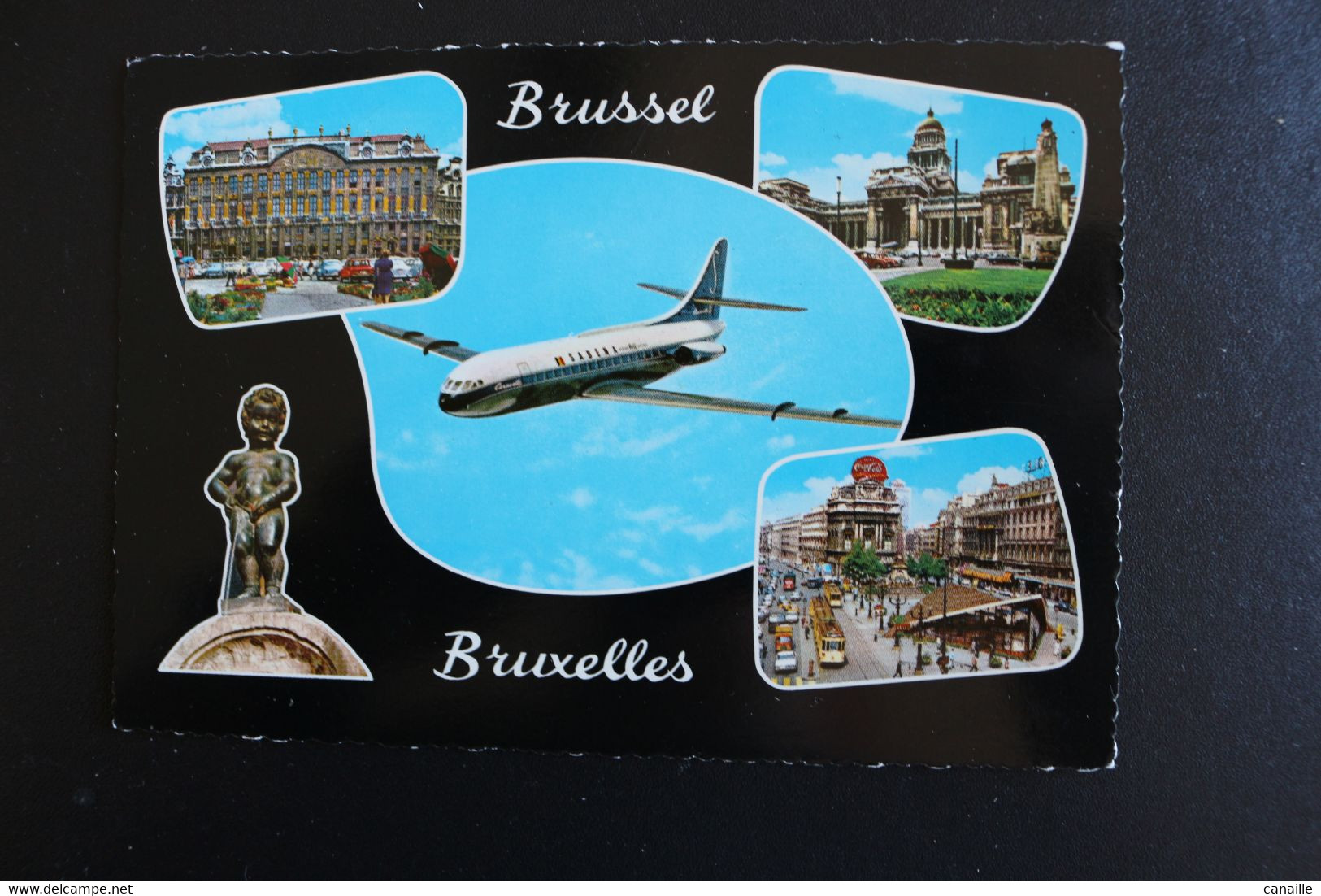 P-B.67/ Avion ( Sabena )  Groeten Uit Brussel - Un Bonjour De Bruxelles - Multi-vues, Vues Panoramiques / - Panoramische Zichten, Meerdere Zichten