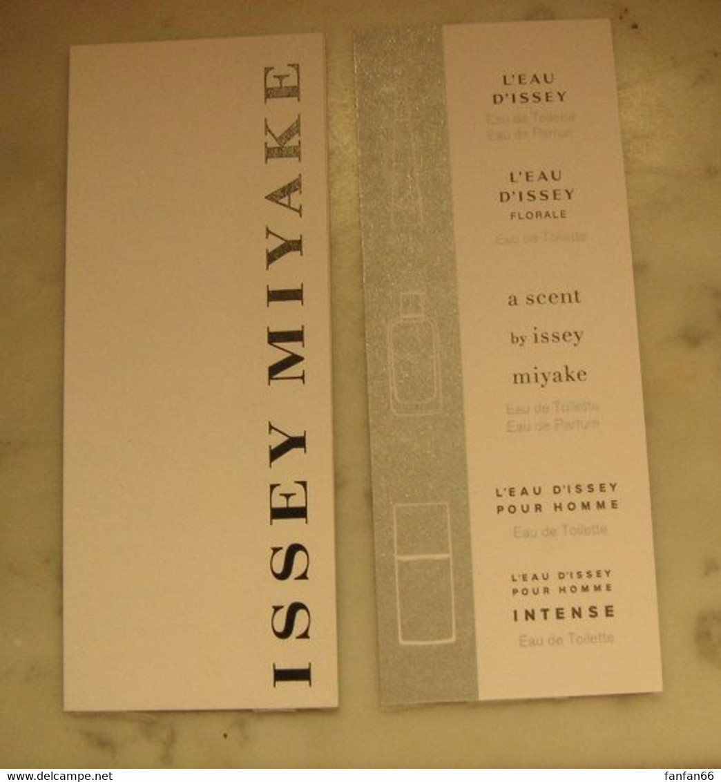 Carte L'eau D'Issey Pour Homme Et Femme Et A Scent D'Issey Miyake - Modernes (à Partir De 1961)
