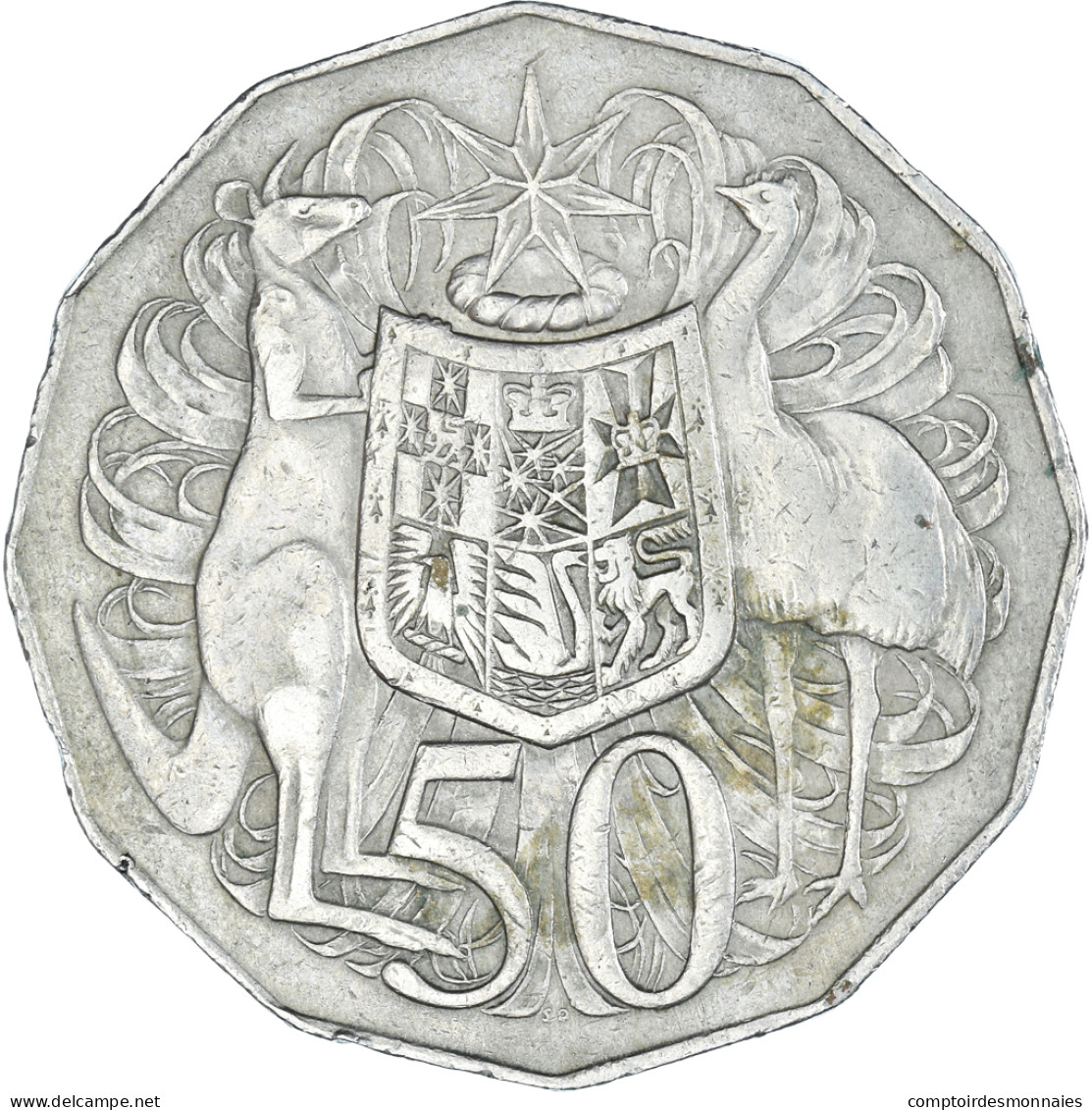 Monnaie, Australie, Elizabeth II, 50 Cents, 1974, TTB, Cupro-nickel, KM:68 - 50 Cents