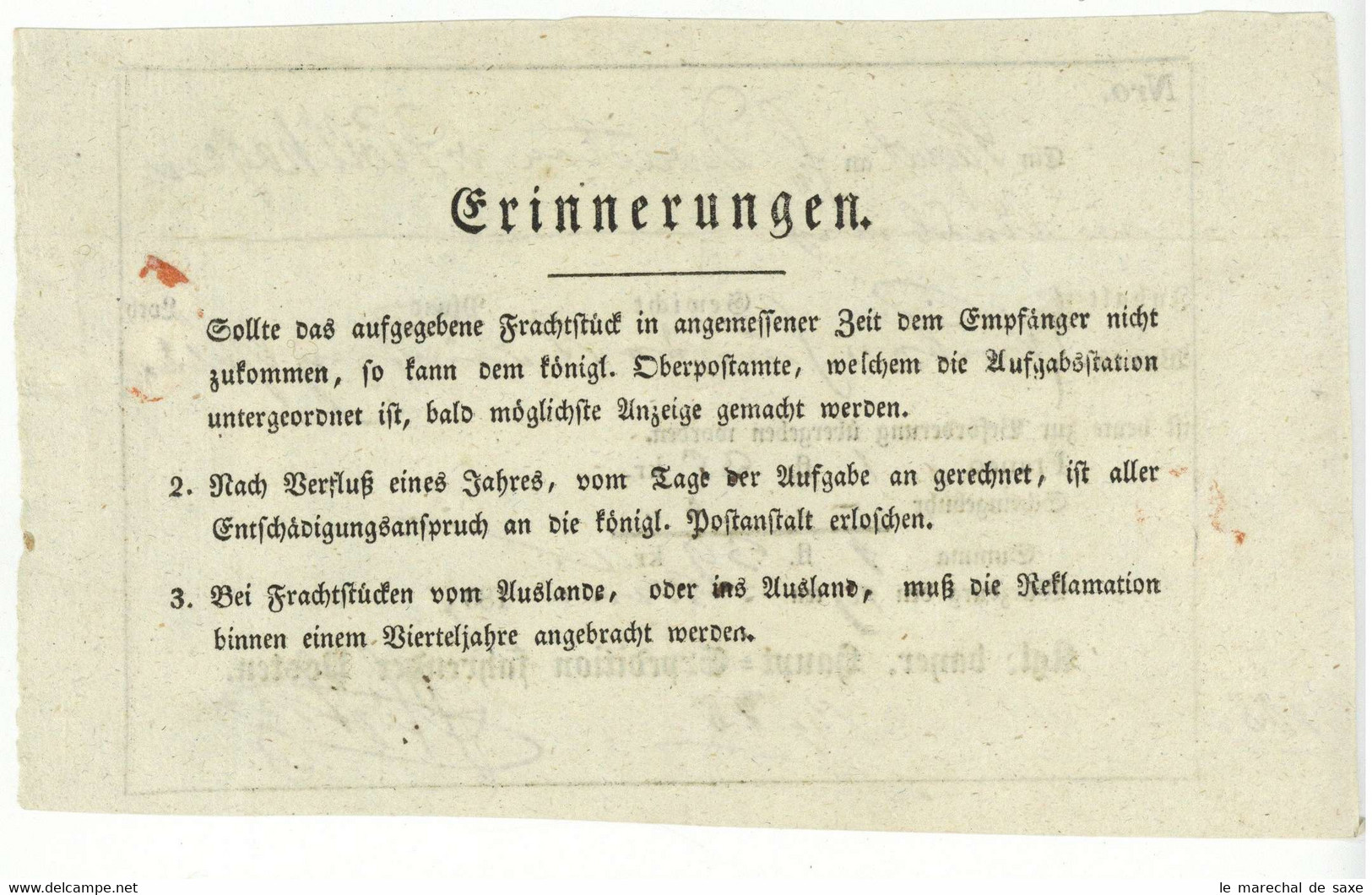 Würzburg 1837 Postschein Nach Ansbach Königreich Bayern Expedition Fahrender Posten - 1800 – 1899